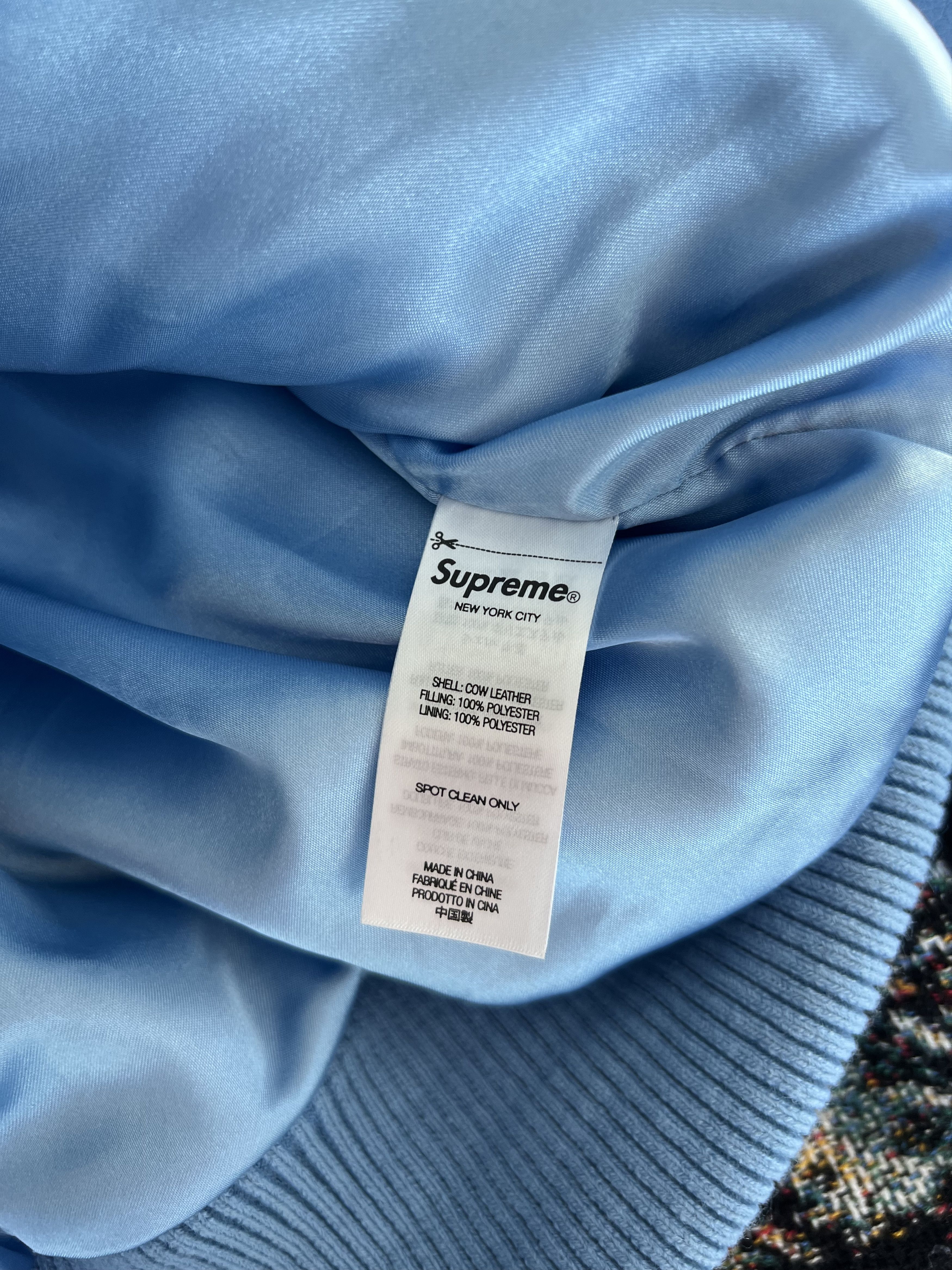 Supreme Supreme Gore-Tex Infinium Windstopper Leather Varsity Jacket Size US L / EU 52-54 / 3 - 12 Thumbnail