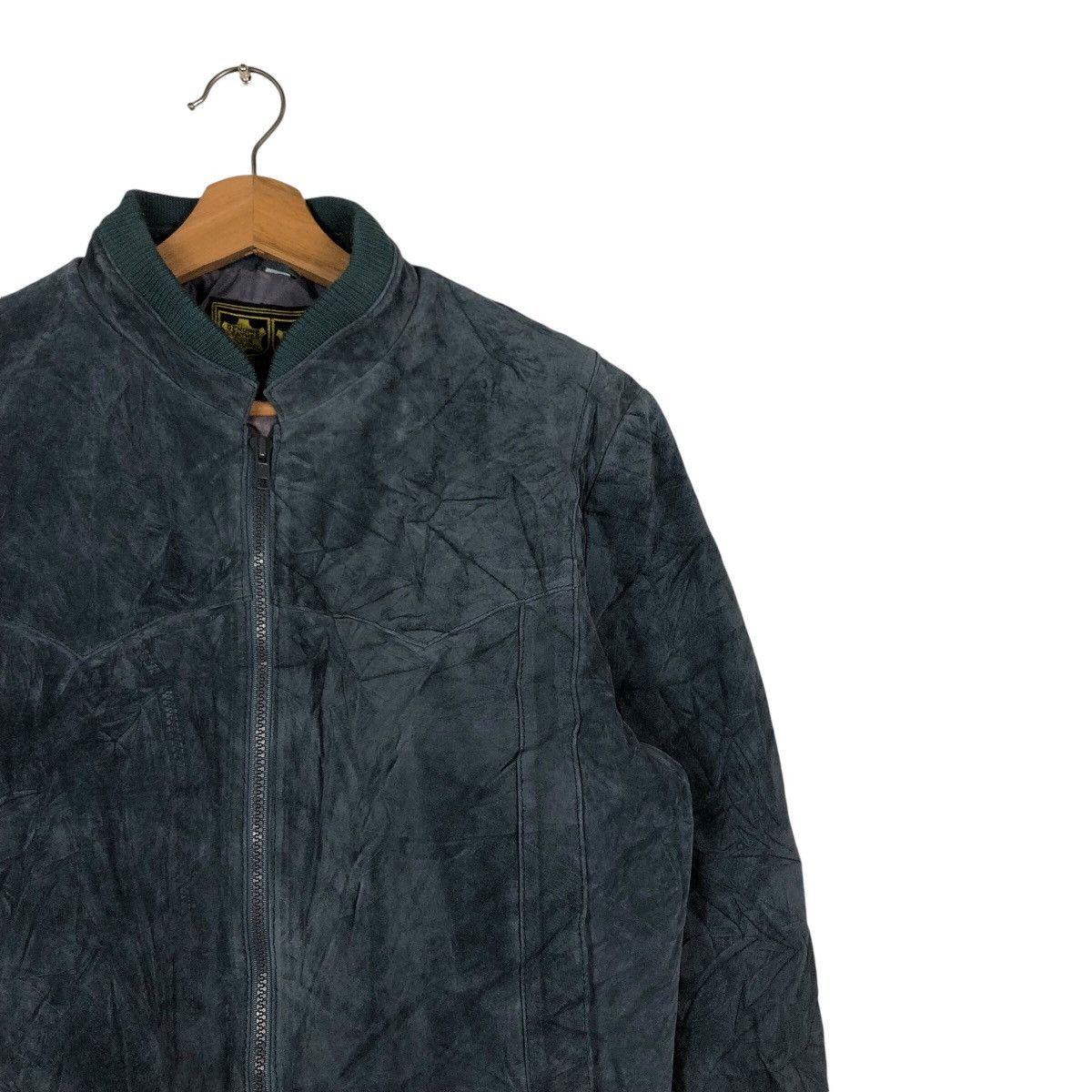 Japanese Brand 📌Vtg Bomber Leather Jacket Genuine Echtes Leder Echt Deer Size US M / EU 48-50 / 2 - 7 Thumbnail