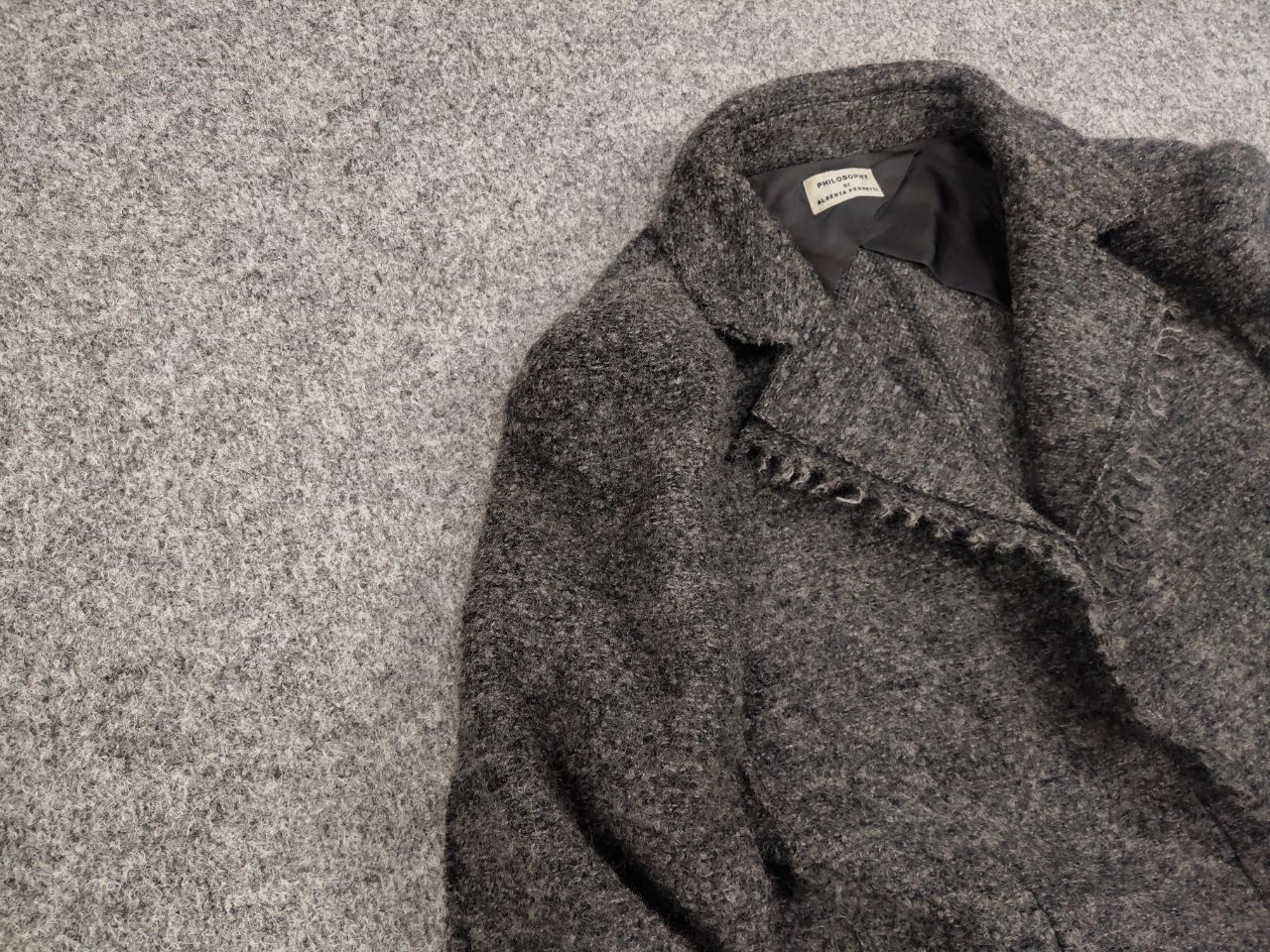 Alberta Ferretti Philosophy di Alberta Ferretti design Gray Wool Blazer Size M / US 6-8 / IT 42-44 - 7 Thumbnail