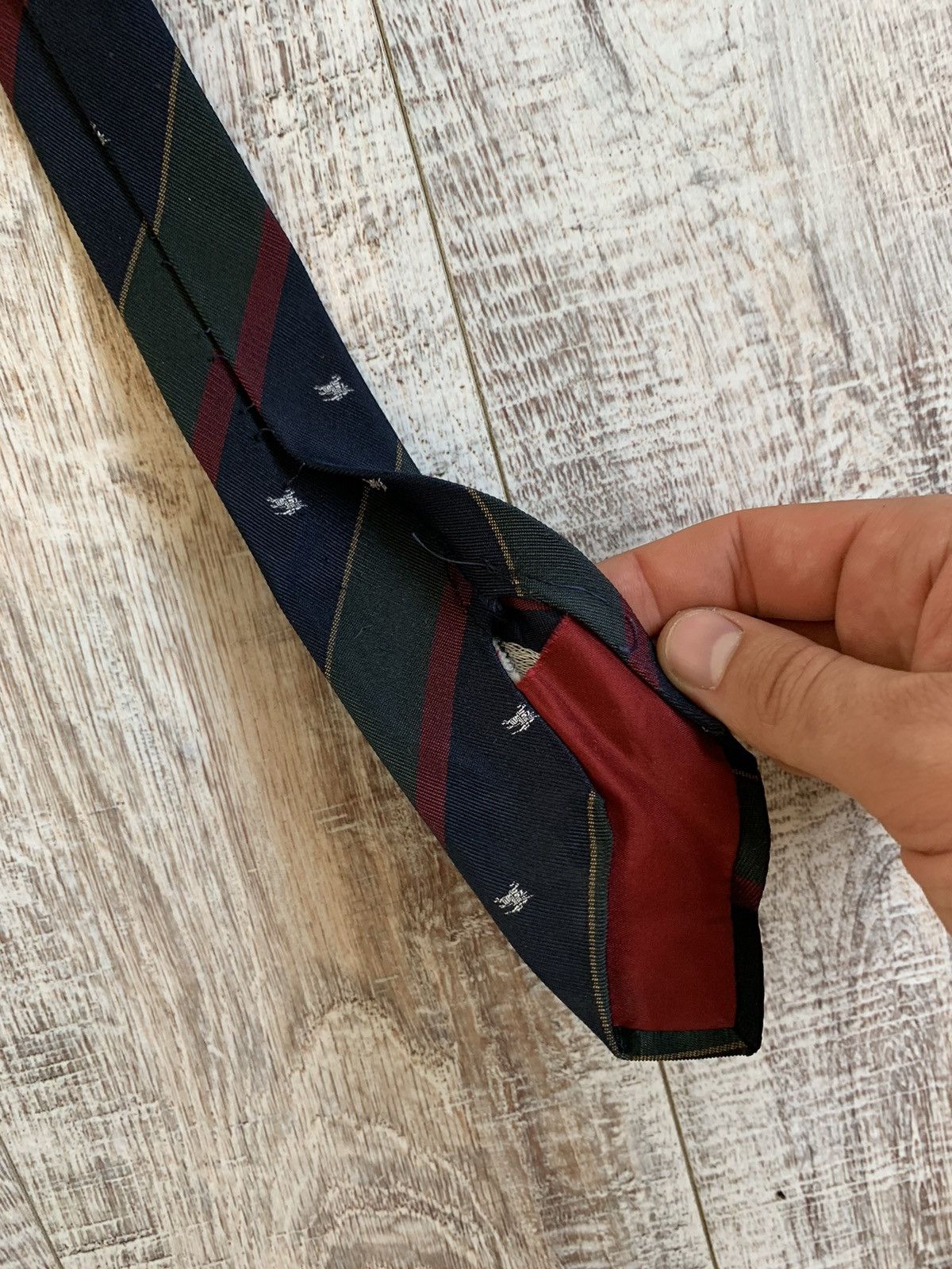 Burberry × Vintage Vintage Burberry monogram silk Tie Size ONE SIZE - 4 Thumbnail
