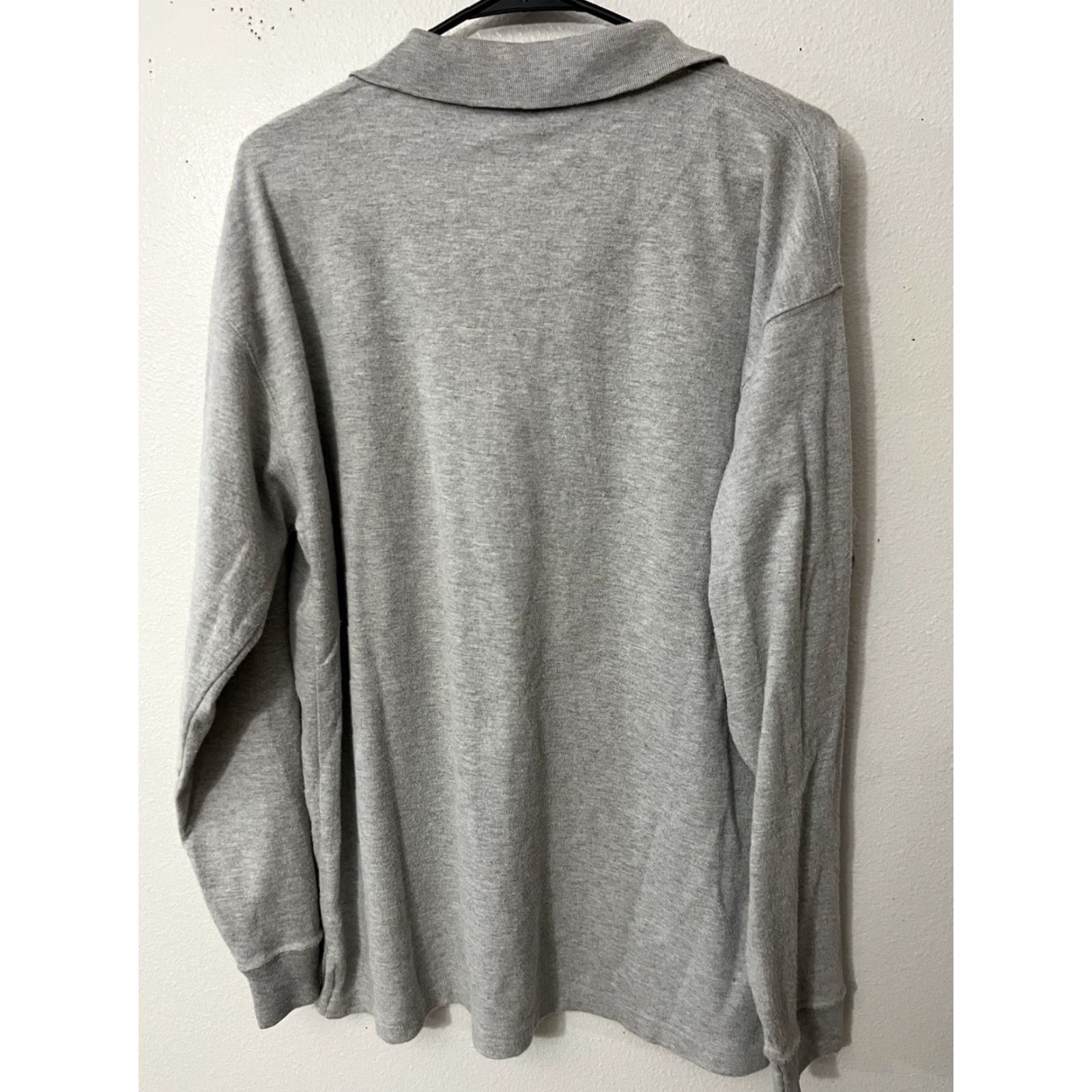 Vintage VINTAGE Bogari Designed in Italy Polo Shirt Gray Large Cotton Polyester Long Sleeve Mens Shirt Size US L / EU 52-54 / 3 - 3 Thumbnail