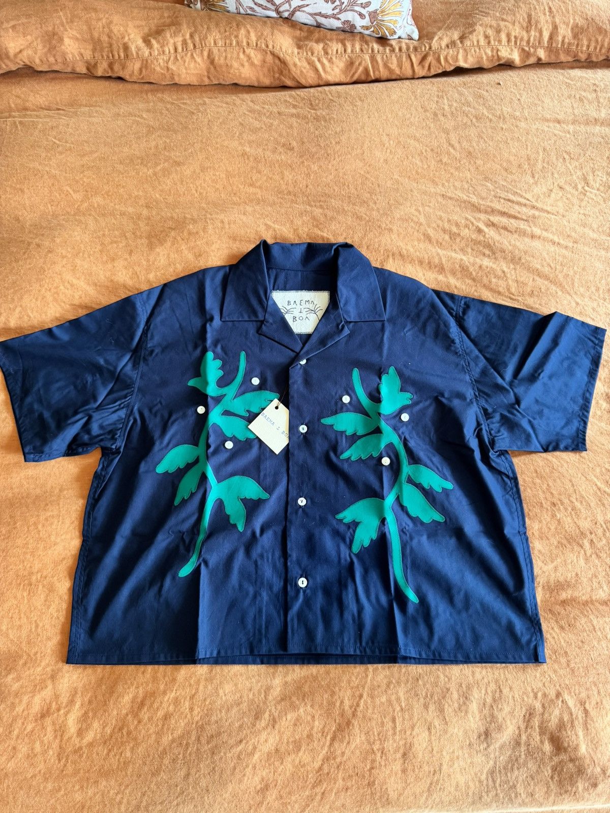 Other BAEMA T BOA Hand Stitched Button Up - Navy - Small Size US S / EU 44-46 / 1 - 2 Thumbnail