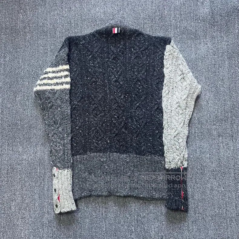 Other Thom Browne Woolen cardigan sweater made from horsehair Size US L / EU 52-54 / 3 - 2 Thumbnail