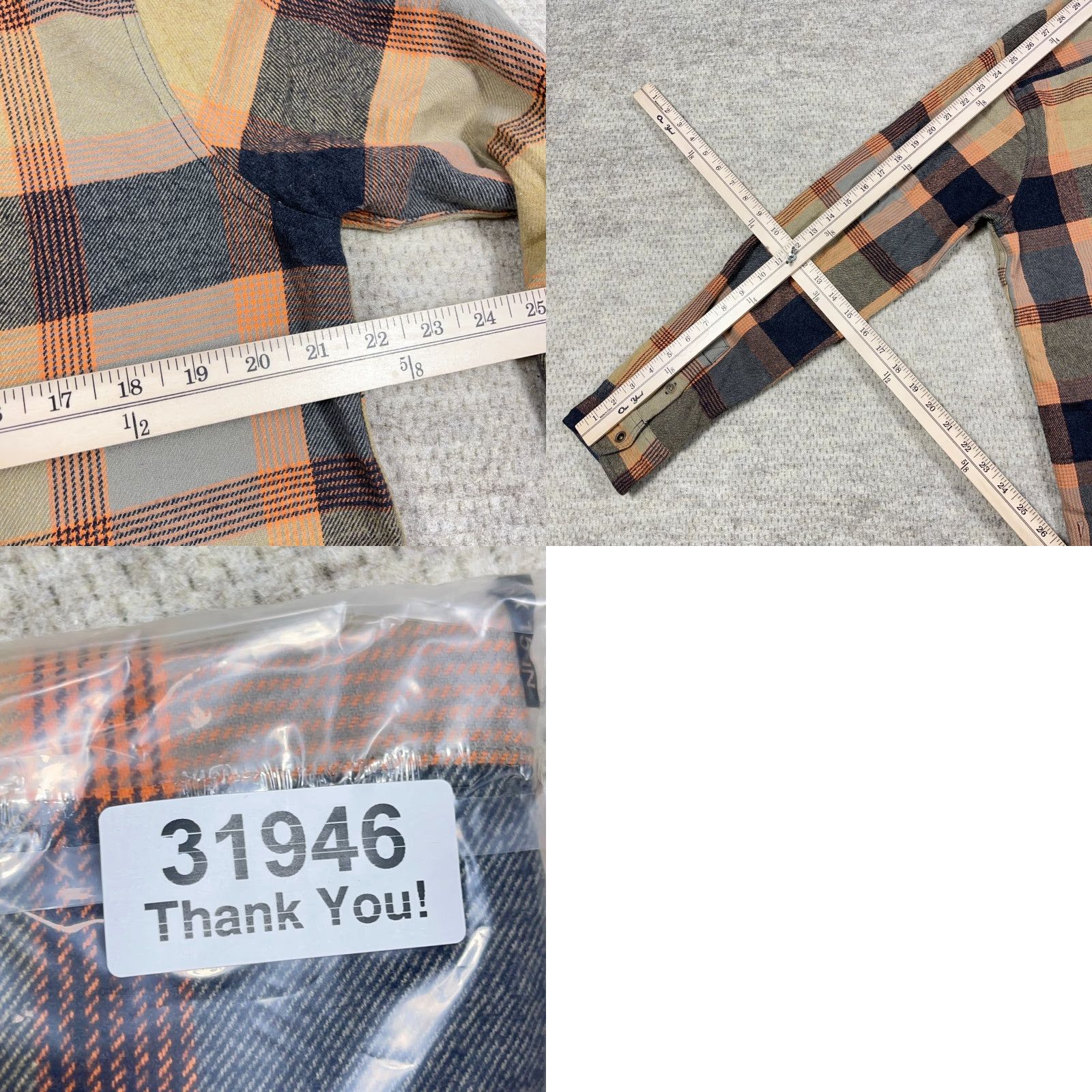 Prana prAna Shirt Men Large Tan Blue Plaid Snap Button Up Outdoors Camp Hiking Shirt-Front Casual All Seasons Button Up Mens XL? Size US L / EU 52-54 / 3 - 8 Thumbnail