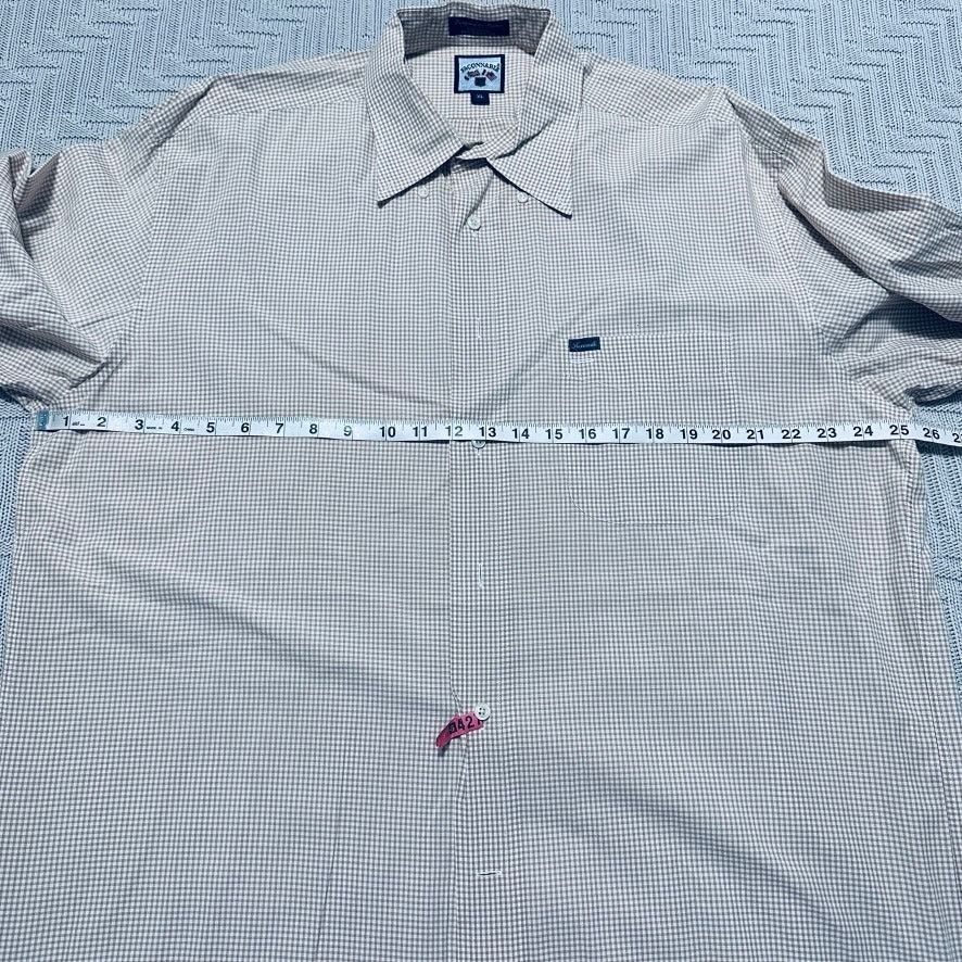 Faconnable Faconnable beige gingham plaid button down Size US XL / EU 56 / 4 - 6 Thumbnail