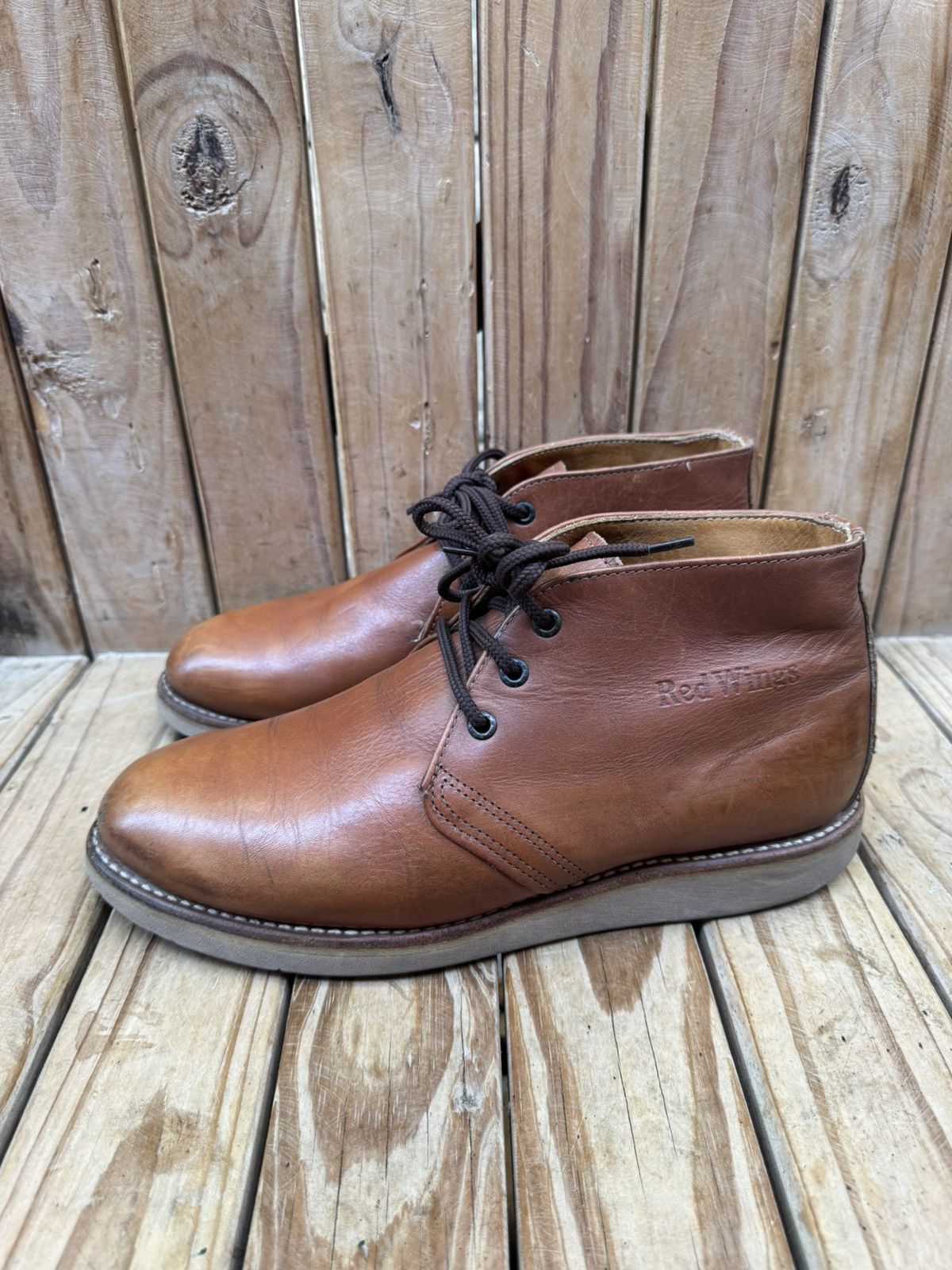 Red Wing Red wing 595 brown Men’s Chukka leather boots US 9 E2 UK 8 Size US 9 / EU 42 - 15 Thumbnail
