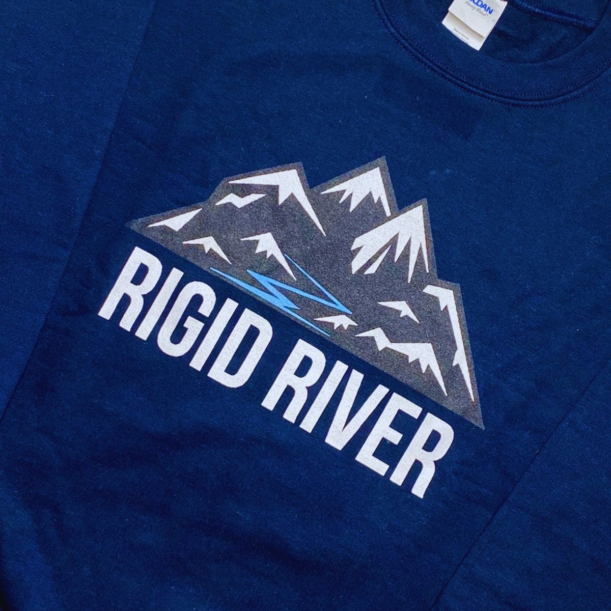 Other Rigid River - Navy Crewneck Size US M / EU 48-50 / 2 - 2 Thumbnail