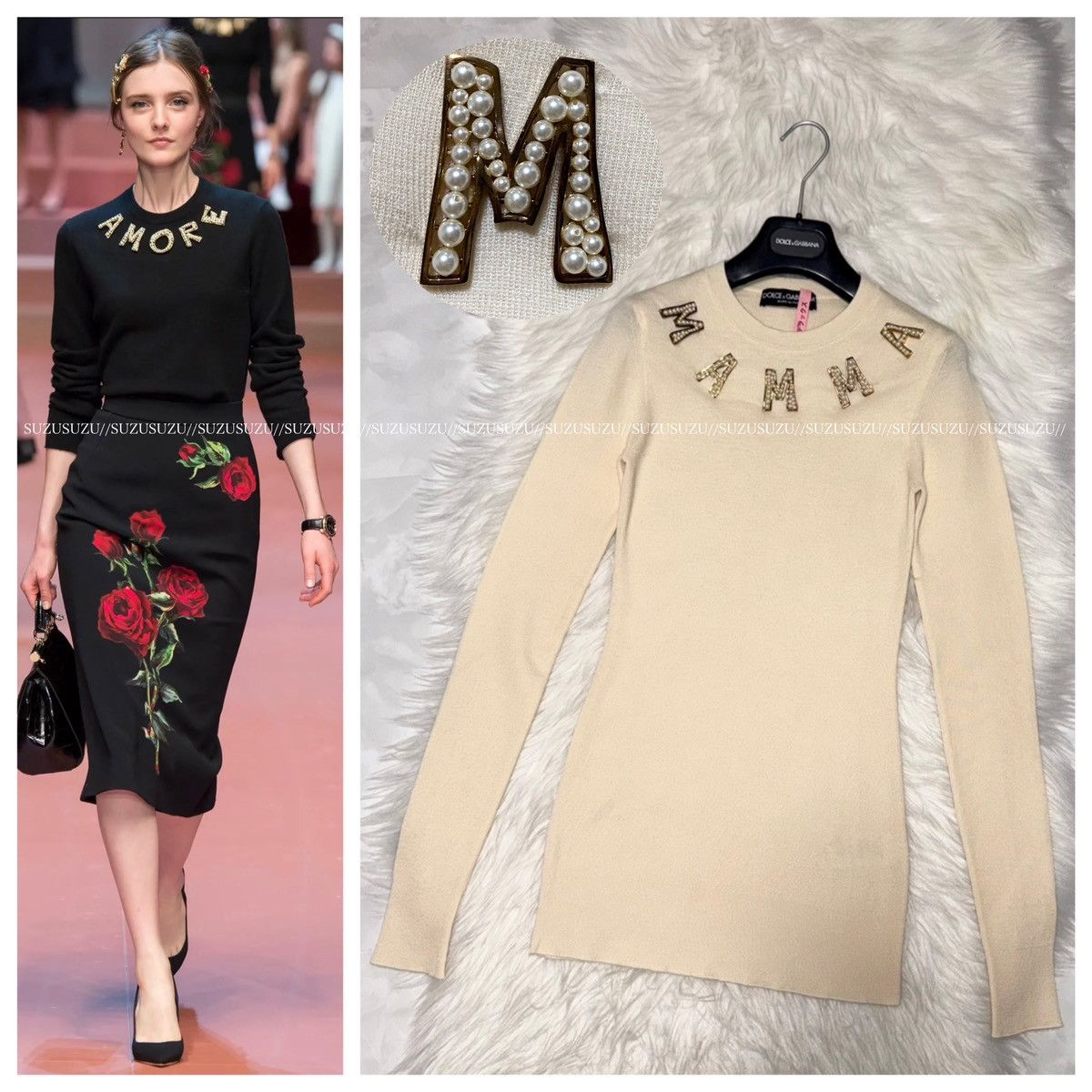 Dolce & Gabbana Authentic Dolce & Gabbana Decorated Knit Sweater 38 Ivory Size XS / US 0-2 / IT 36-38 - 1 Thumbnail