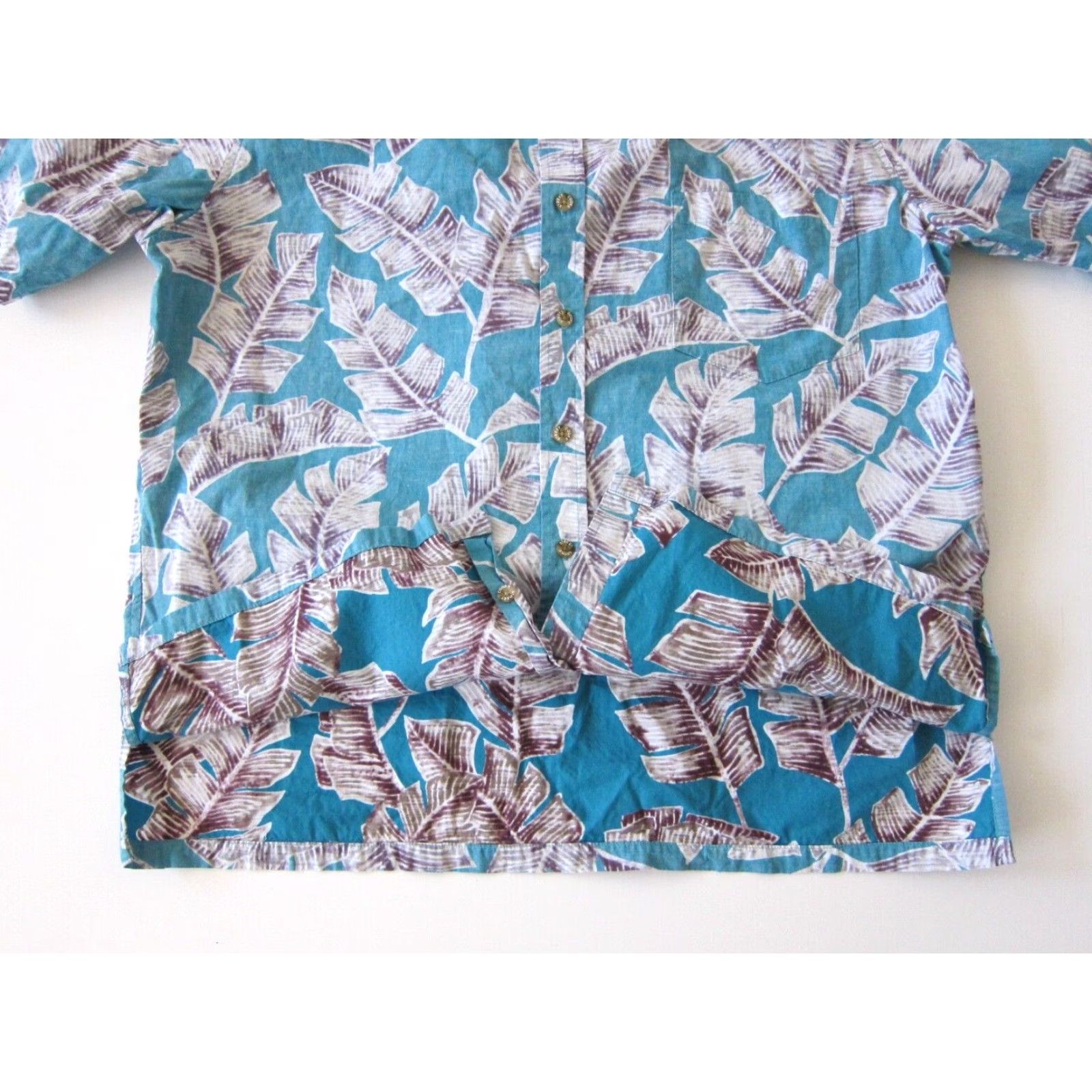 Vintage VINTAGE Cooke Street Hawaii Cotton Blue Purple White Floral Button Down Shirt L Mens Size US L / EU 52-54 / 3 - 5 Thumbnail