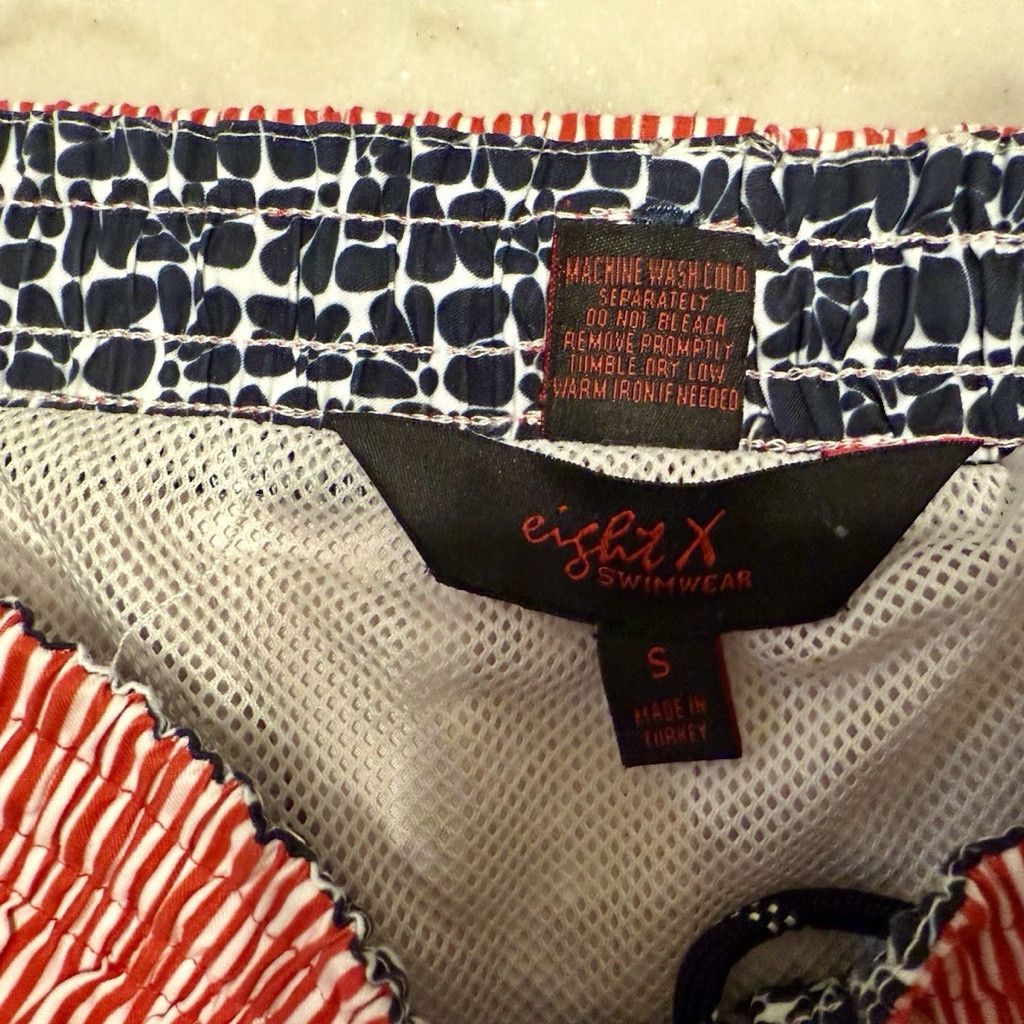 Eight X Eight X Lined Shorts, Sz Small; red striped hybrid shorts Size US 30 / EU 46 - 3 Thumbnail