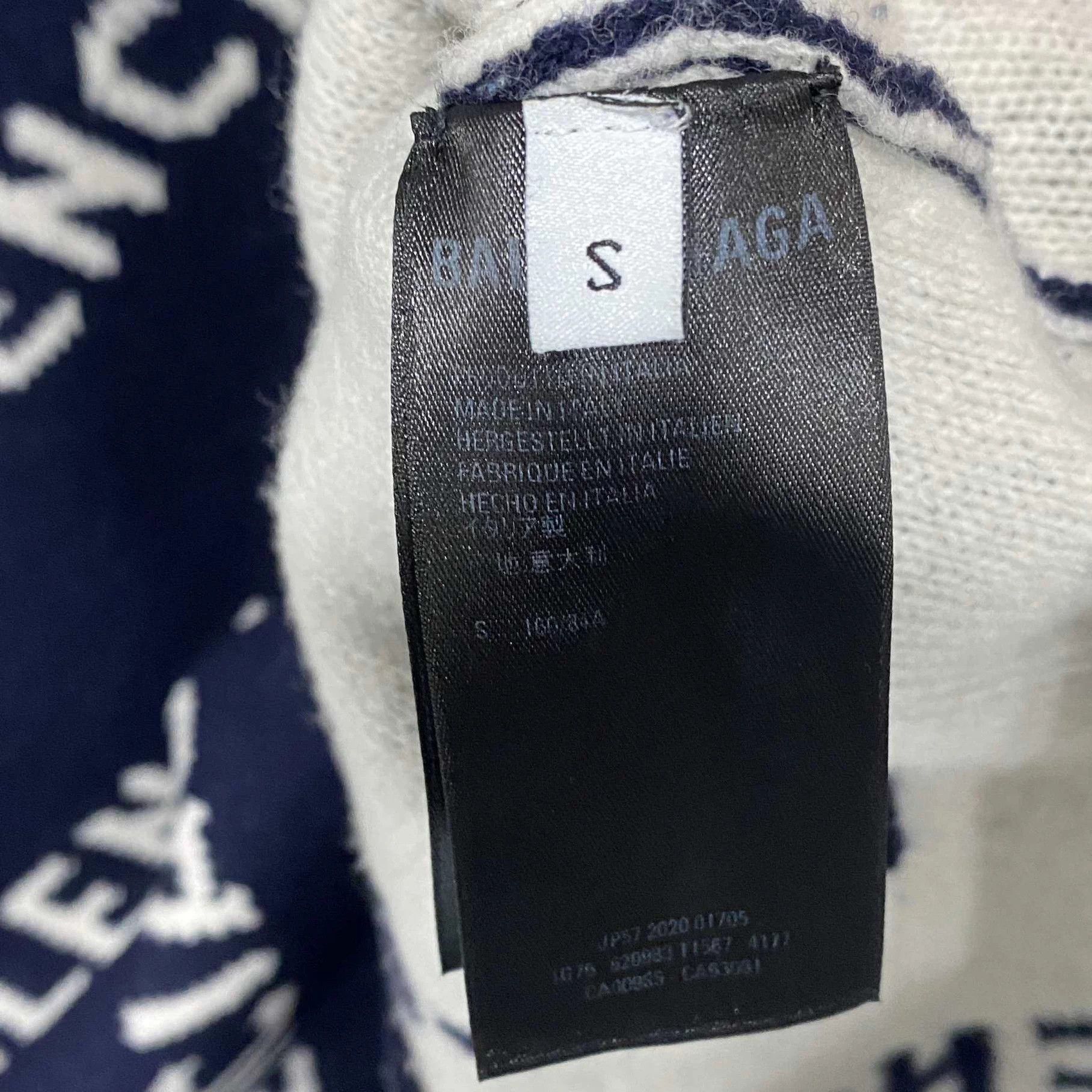 Balenciaga Balenciaga full print logo knit sweater S Size S / US 4 / IT 40 - 5 Thumbnail