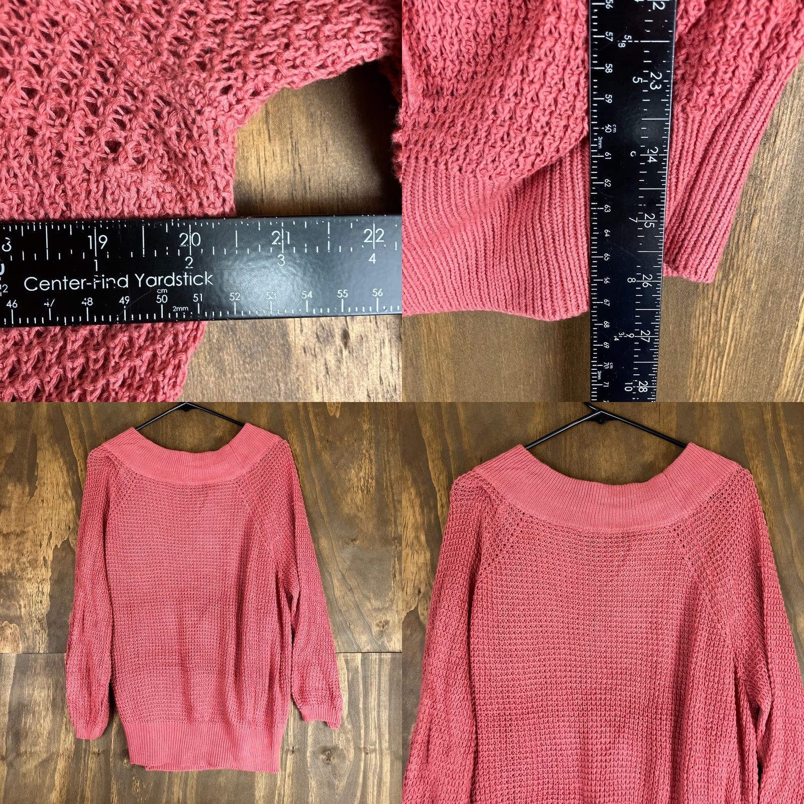 Express Express Sweater Pink Scoop Neck Tie Shoulder Open Knit Long Sleeve Small Womens Size S / US 4 / IT 40 - 8 Thumbnail