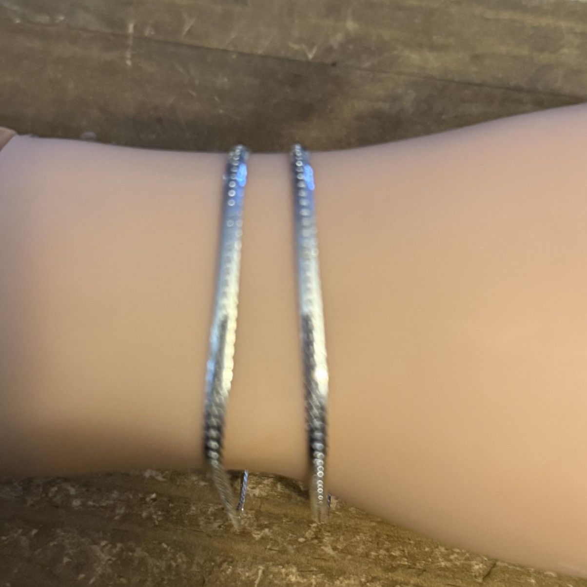 Vintage Vintage silver tone herringbone bracelets Size ONE SIZE - 4 Thumbnail