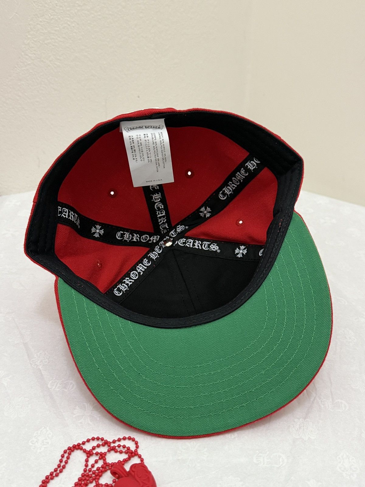 Chrome Hearts ChromeHearts Baseball Heart Snapback Red Size ONE SIZE - 5 Thumbnail