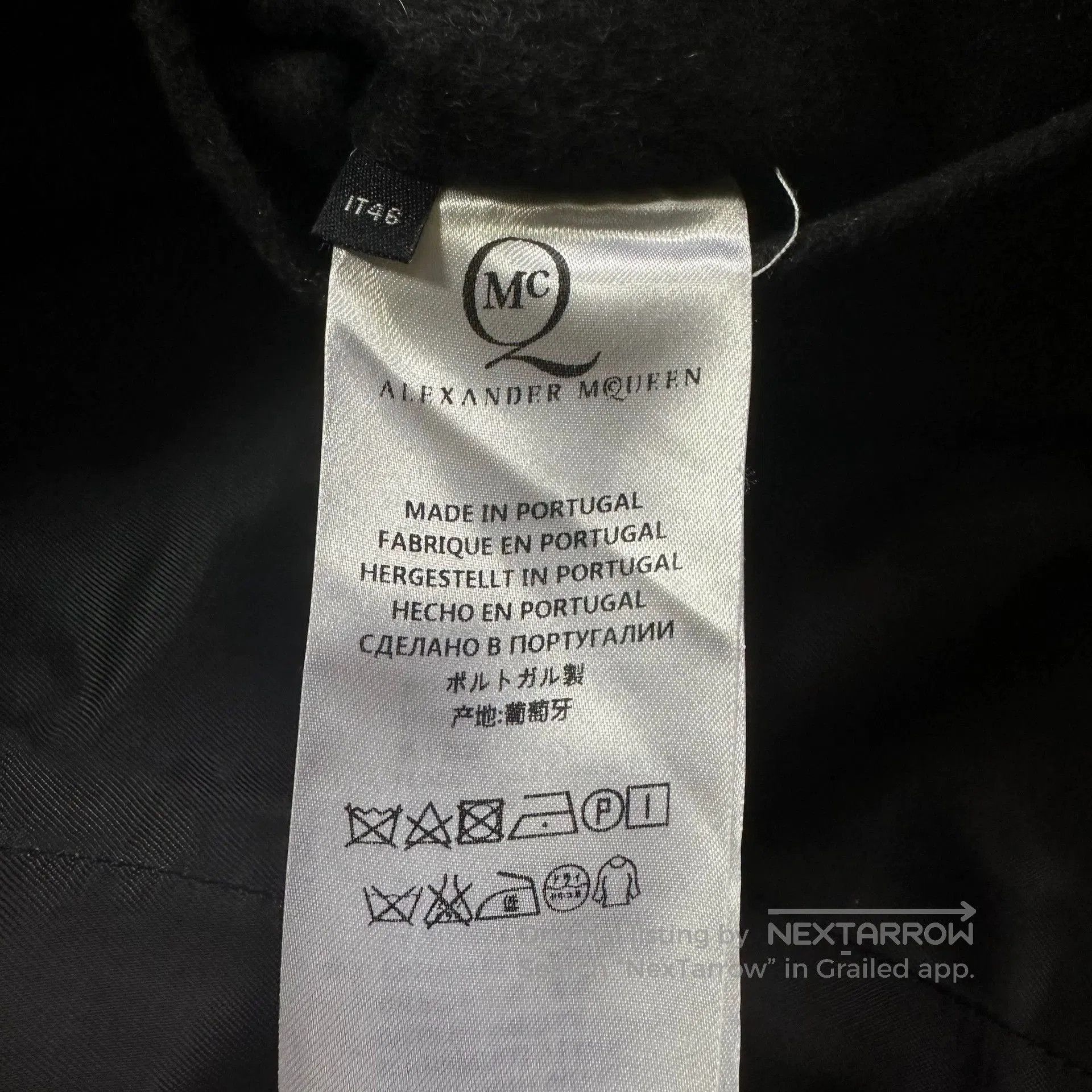 Alexander McQueen Alexander McQueen Black Leather Collar Coat. Size US M / EU 48-50 / 2 - 7 Thumbnail