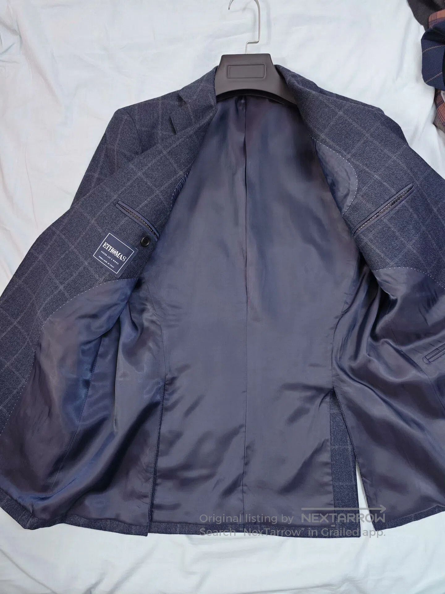 Japanese Brand Italian e.thomas Wool Blend Suit Jacket. Size US S / EU 44-46 / 1 - 6 Thumbnail