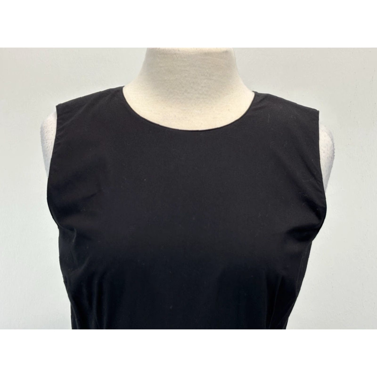 Talbots Talbots Fit N Flare Dress Petite 10P Sleeveless Knee Length Black White Womens Size L / US 10 / IT 46 - 5 Thumbnail
