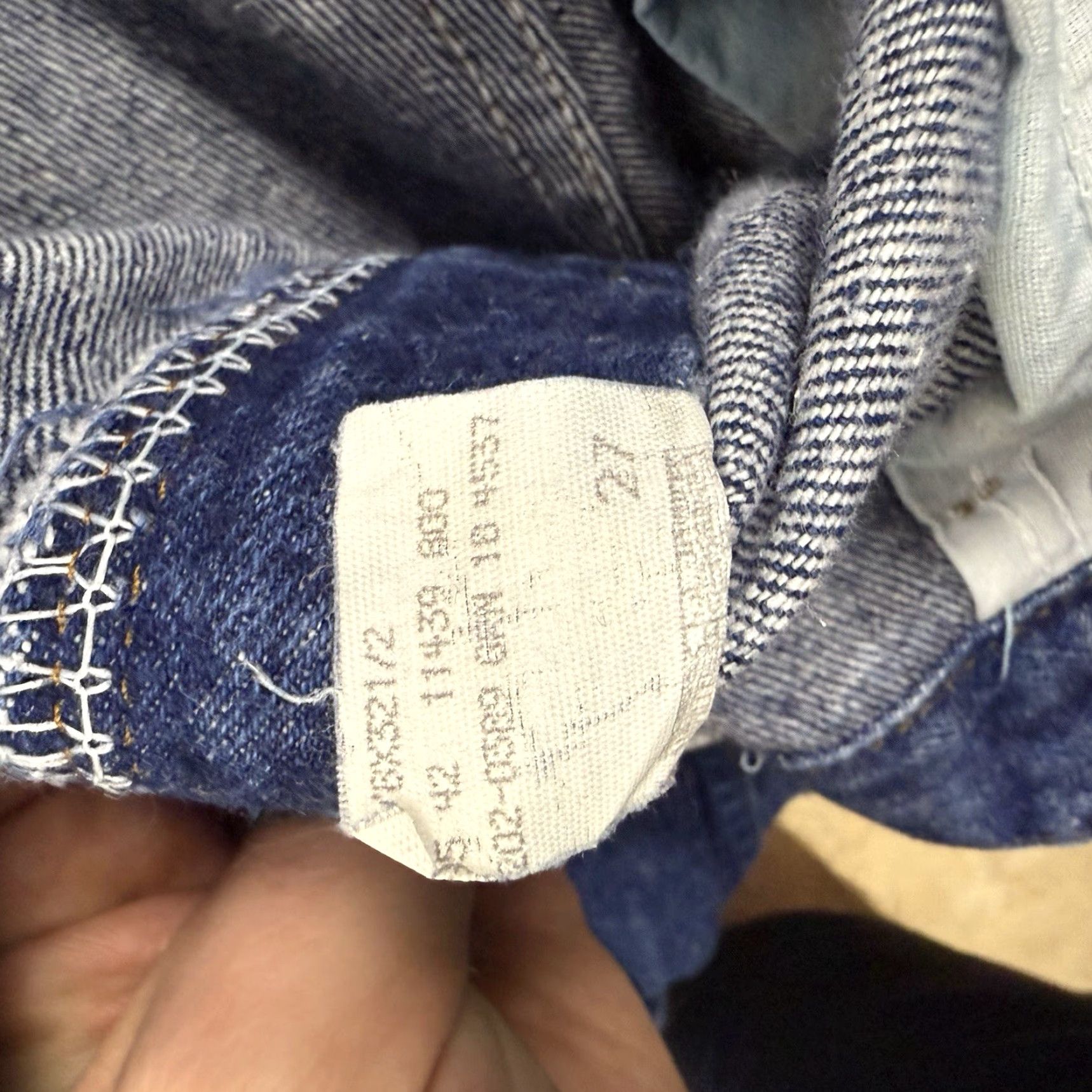 Lee VINTAGE Lee Jeans 38x32 Denim Blue Indigo USA Union Made Men Straight Jeans Inseam 32 Regular Size Mens Size US 38 / EU 54 - 3 Thumbnail