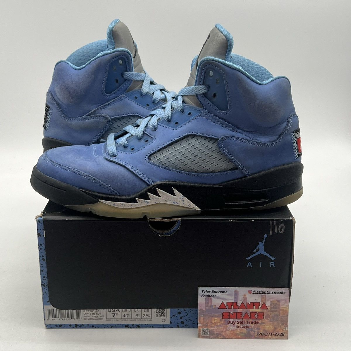 Jordan Brand Air Jordan 5 unc Size US 7.5 / EU 40-41 - 1 Thumbnail