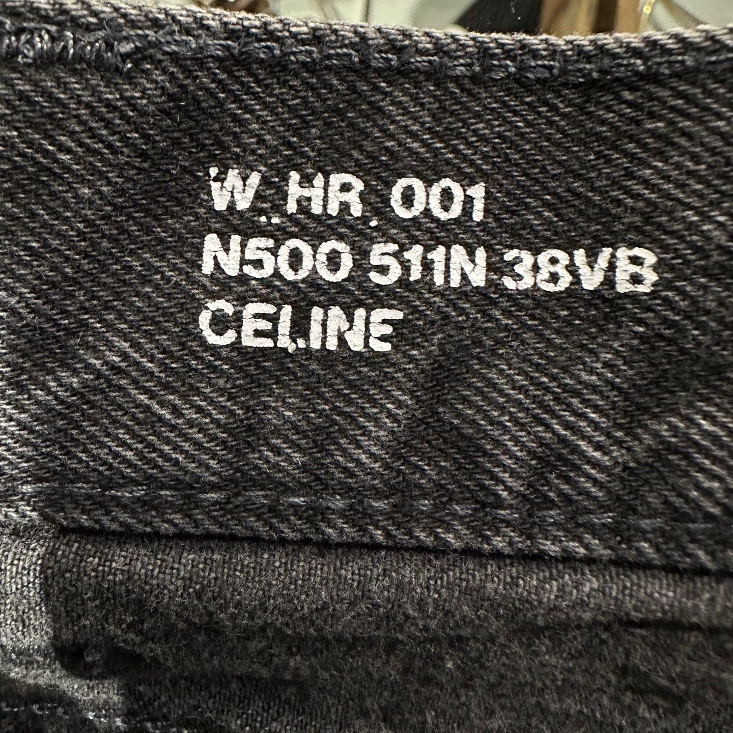 Celine Celine jan394 black washed straight jeans 26 Size 26" / US 2 / IT 38 - 3 Thumbnail