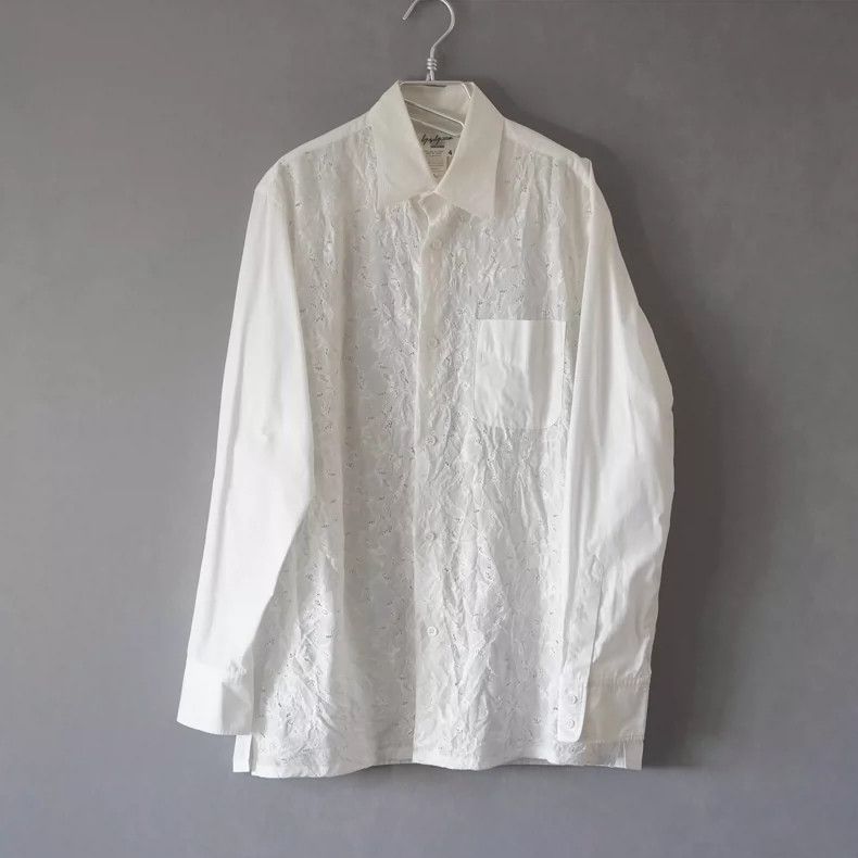 Yohji Yamamoto Yohji Yamamoto 06 SS Stamens Cutout Shirt 2505-Nextarrow Size US XL / EU 56 / 4 - 1 Thumbnail