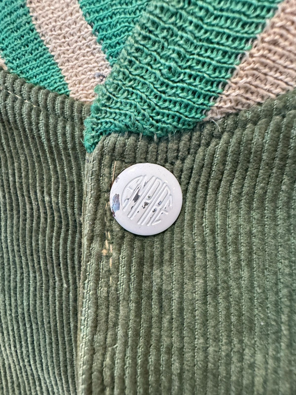 Vintage Vintage 1950s Green Corduroy Varsity Jacket Empire Size US M / EU 48-50 / 2 - 3 Thumbnail