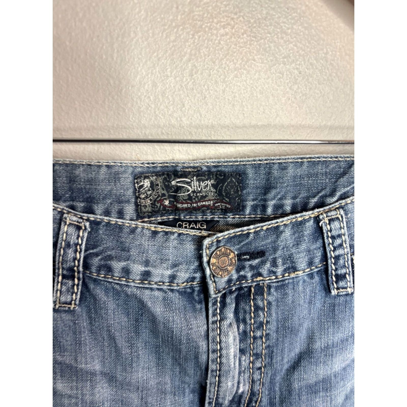 Silver Jeans Co. Silver Jeans Jeans Mens Size 38 Dark Wash Blue Bootcut Denim 6176 USA Style 38x26 Mens Size US 38 / EU 54 - 5 Thumbnail