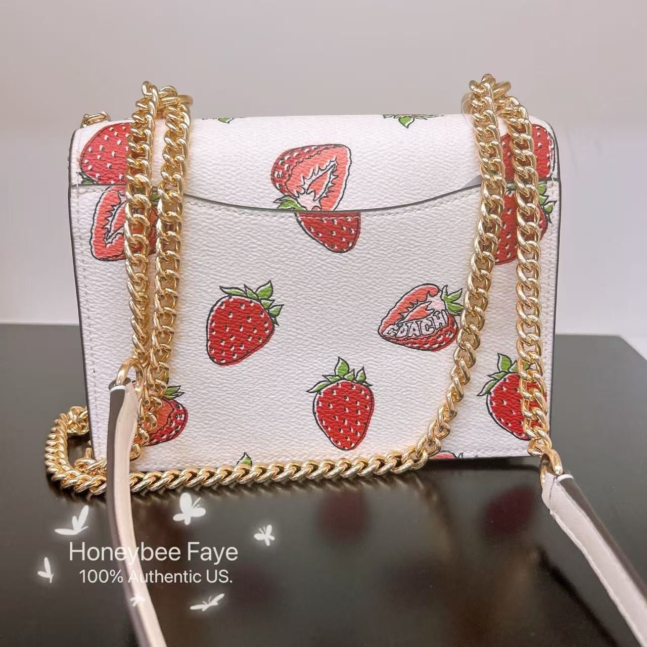 Coach Mini Klare Crossbody Bag With Strawberry Print CAP94 Size ONE SIZE - 4 Thumbnail