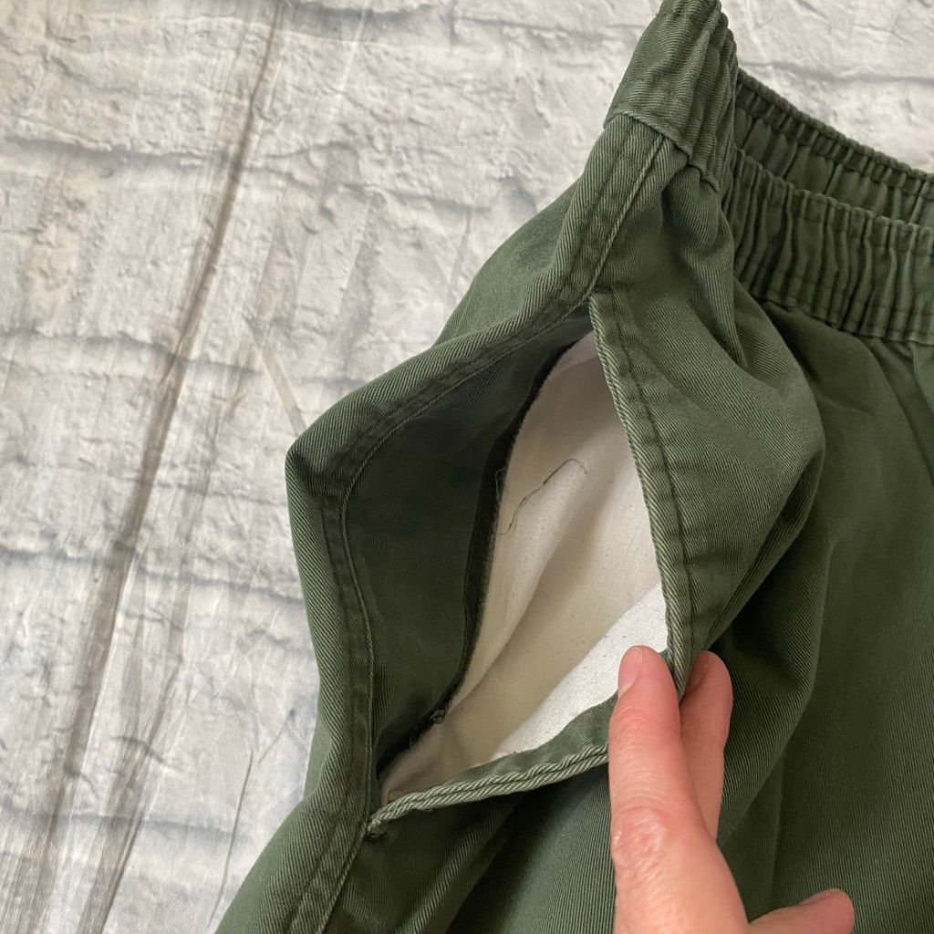 Puritan Puritan men L pull on casual pants w/zipper button & drawstring olive green Size US 40 / EU 56 - 4 Thumbnail