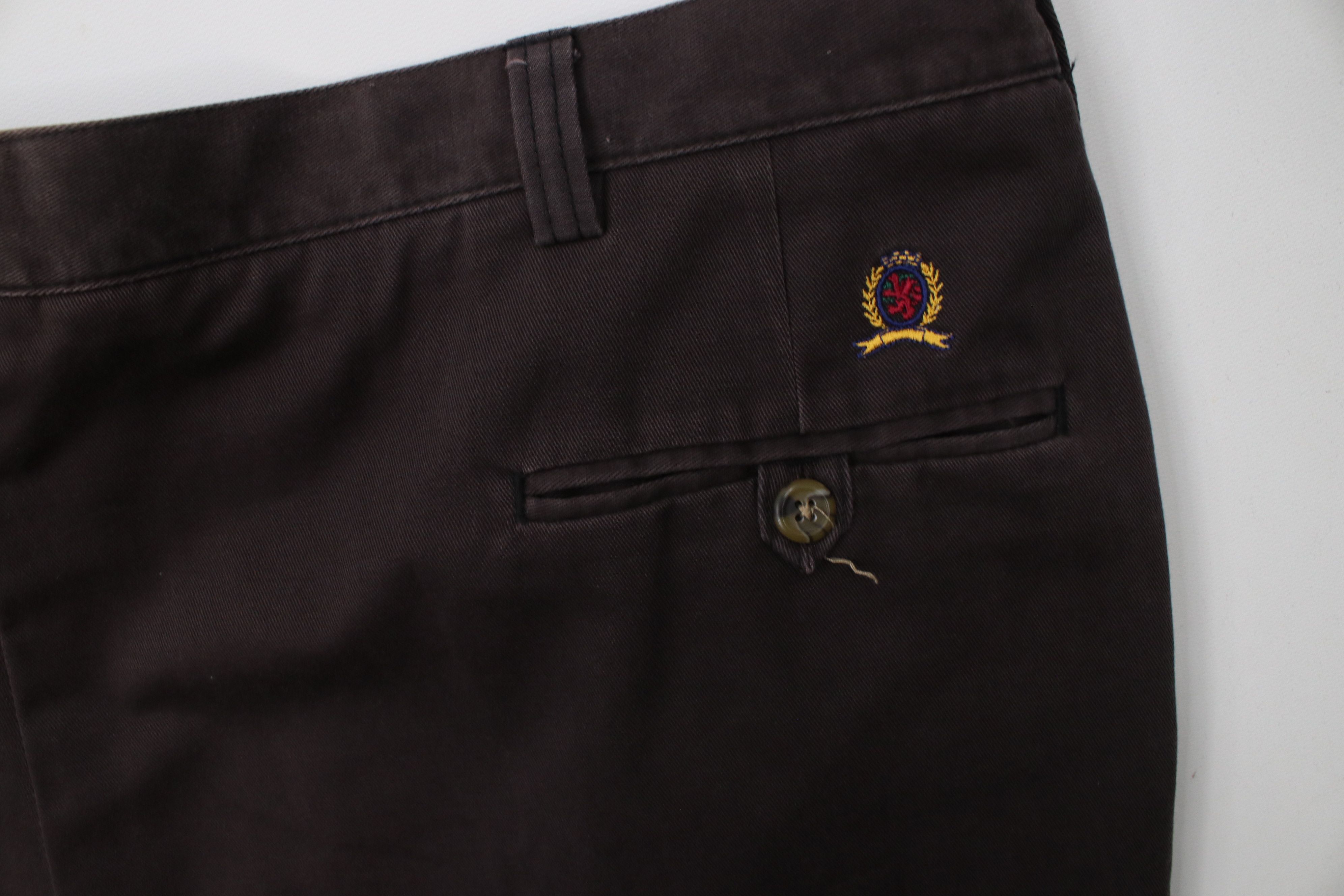 Tommy Hilfiger Vintage 90s Tommy Hilfiger Baggy Wide Leg Chino Pants Brown Size US 44 / EU 60 - 14 Thumbnail