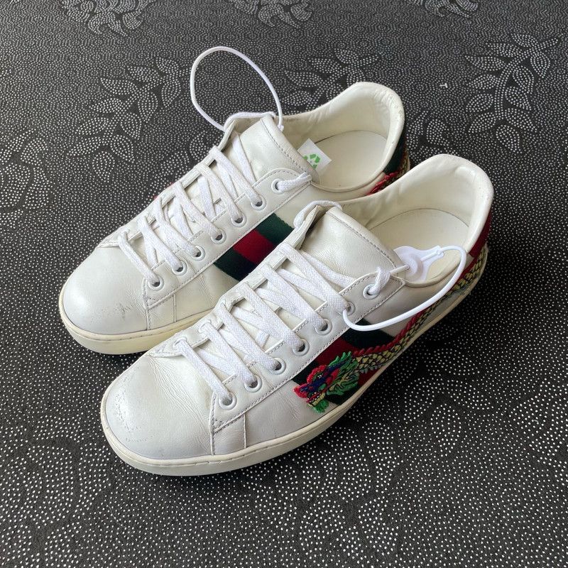 Gucci Ace Embroidered Low-Top Sneakers 0079