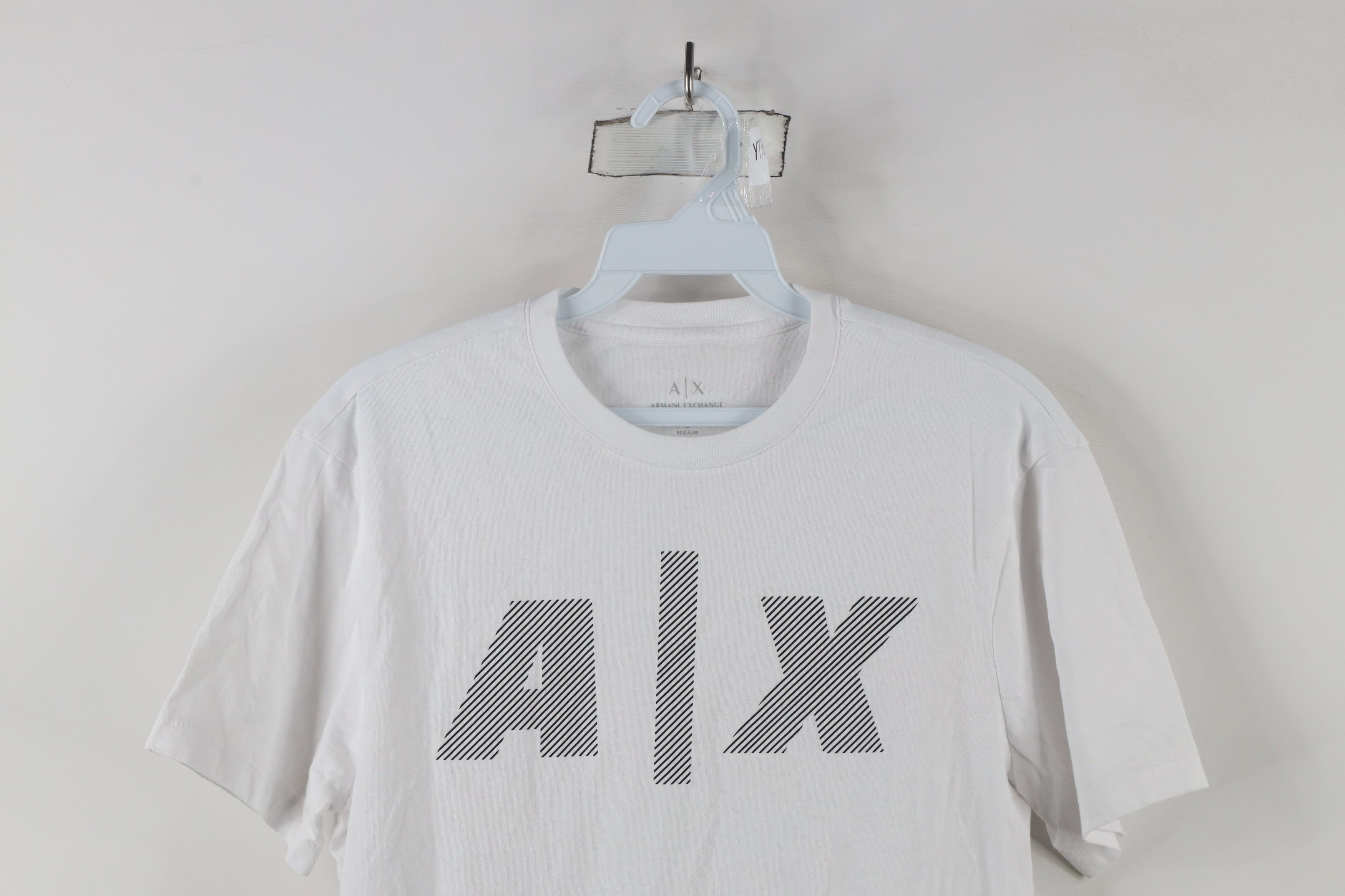 Armani Exchange × Vintage Armani Exchange Line Center Logo Short Sleeve T-Shirt White Size US S / EU 44-46 / 1 - 2 Thumbnail