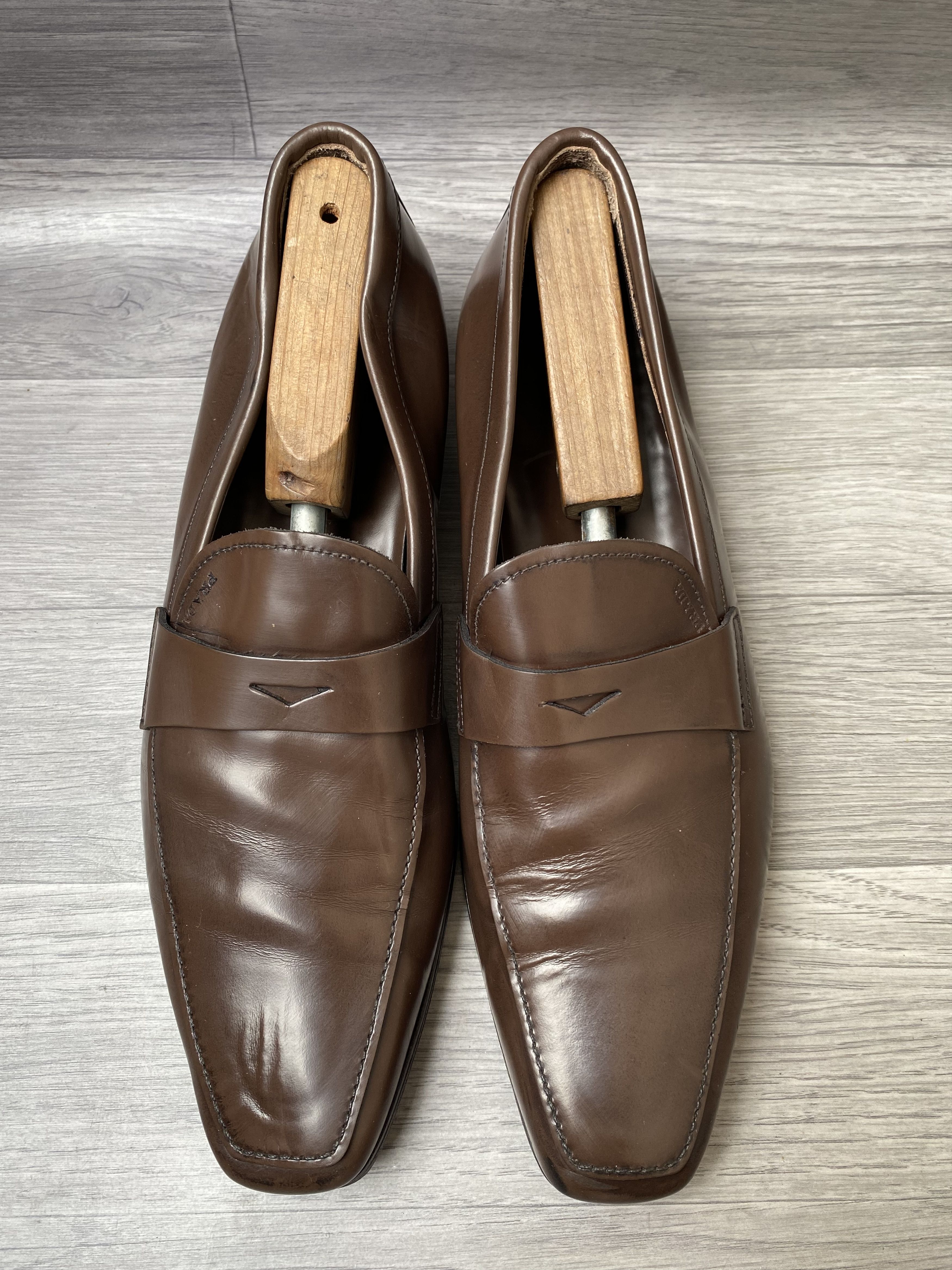 Prada Prada brown penny loafers dress shoes sz uk 10 Size US 11 / EU 44 - 8 Thumbnail