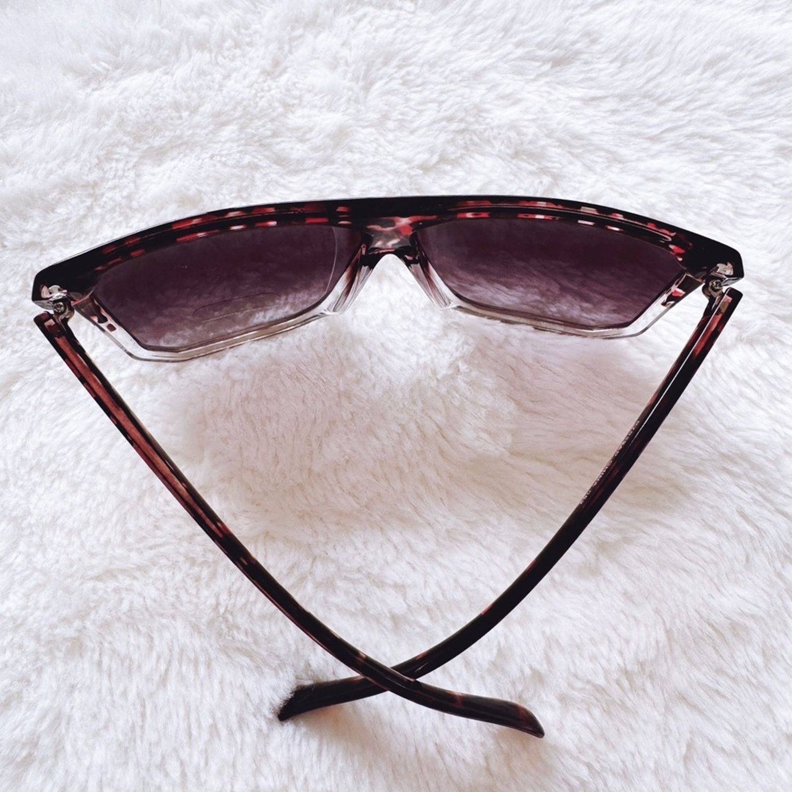 Other Kira Tortoise Brown & Clear Oversized Sunglasses Size ONE SIZE - 12 Thumbnail