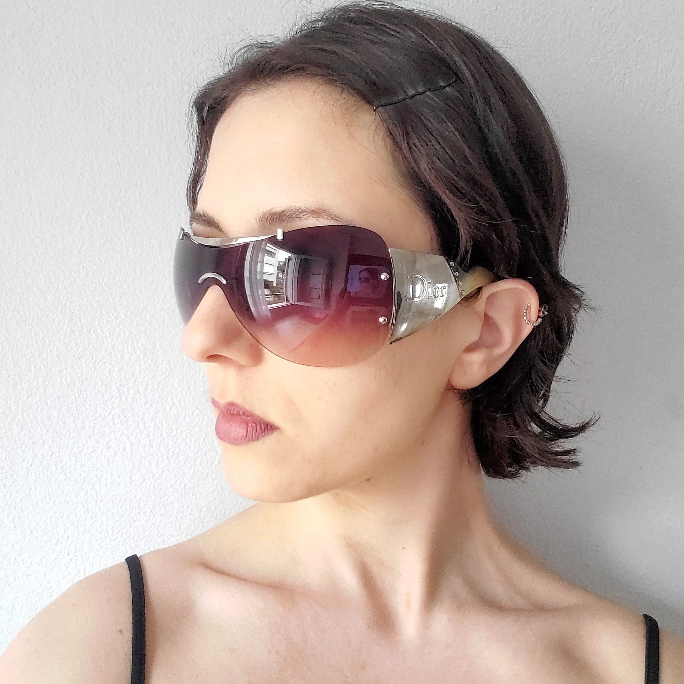 Dior Dior sunglasses vintage diamante star logo pink y2k rare 