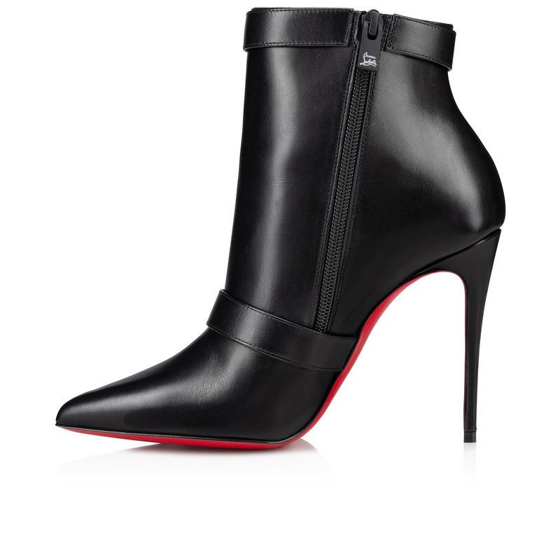 Christian Louboutin os11x0526 Giddylina Booty 100mm Low Boots in Black Size US 9 / IT 39 - 5 Thumbnail