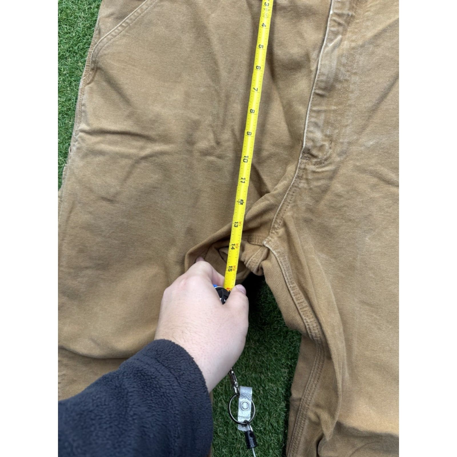 Carhartt VINTAGE Carhartt Pants Mens 44x30 Brown Original Dungaree Fit Duck Canvas Carpenter Workwear Mens Size US 44 / EU 60 - 5 Thumbnail