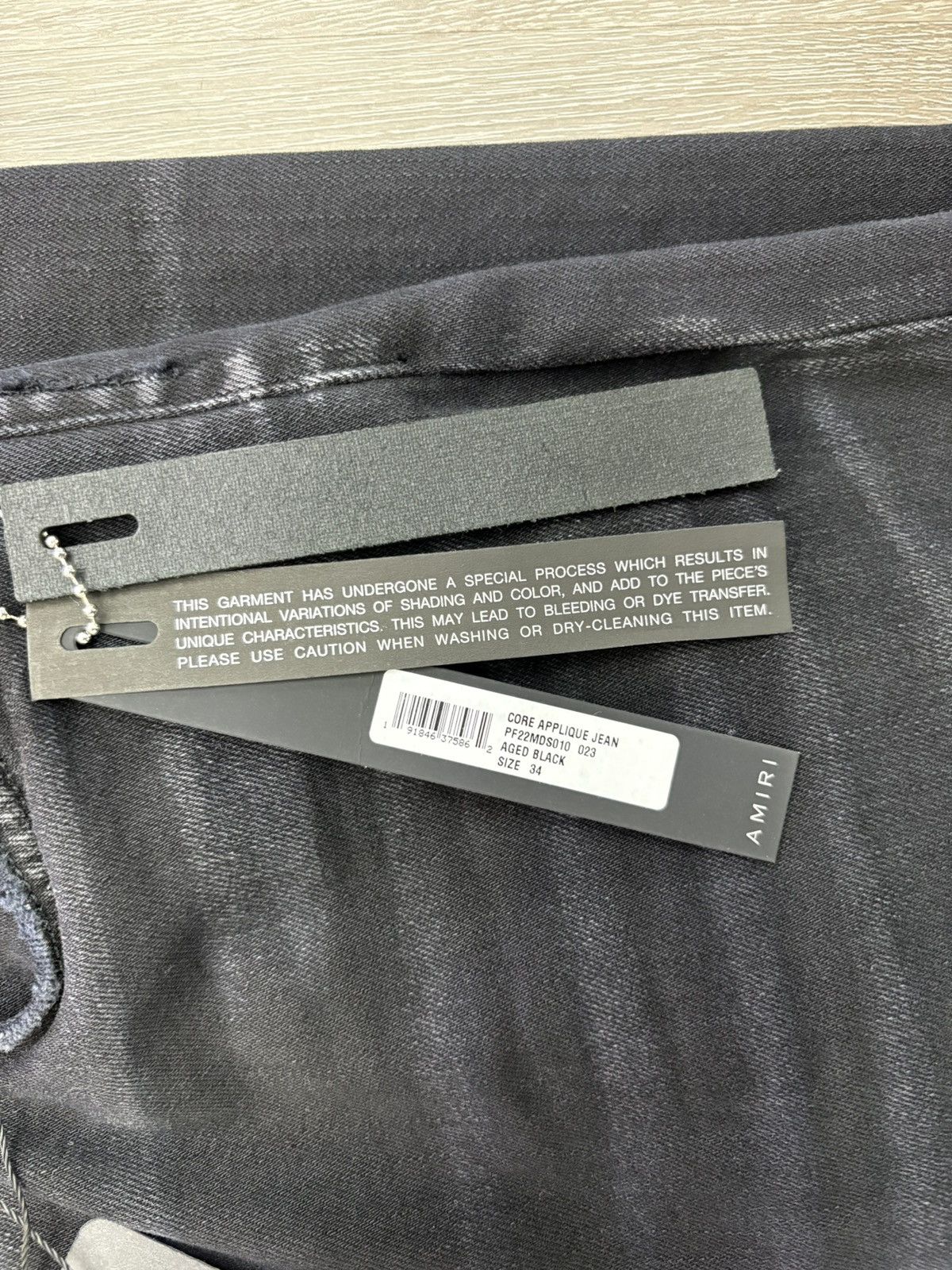 Amiri Amiri Core Applique Jeans “Aged Black” Size US 34 / EU 50 - 4 Thumbnail