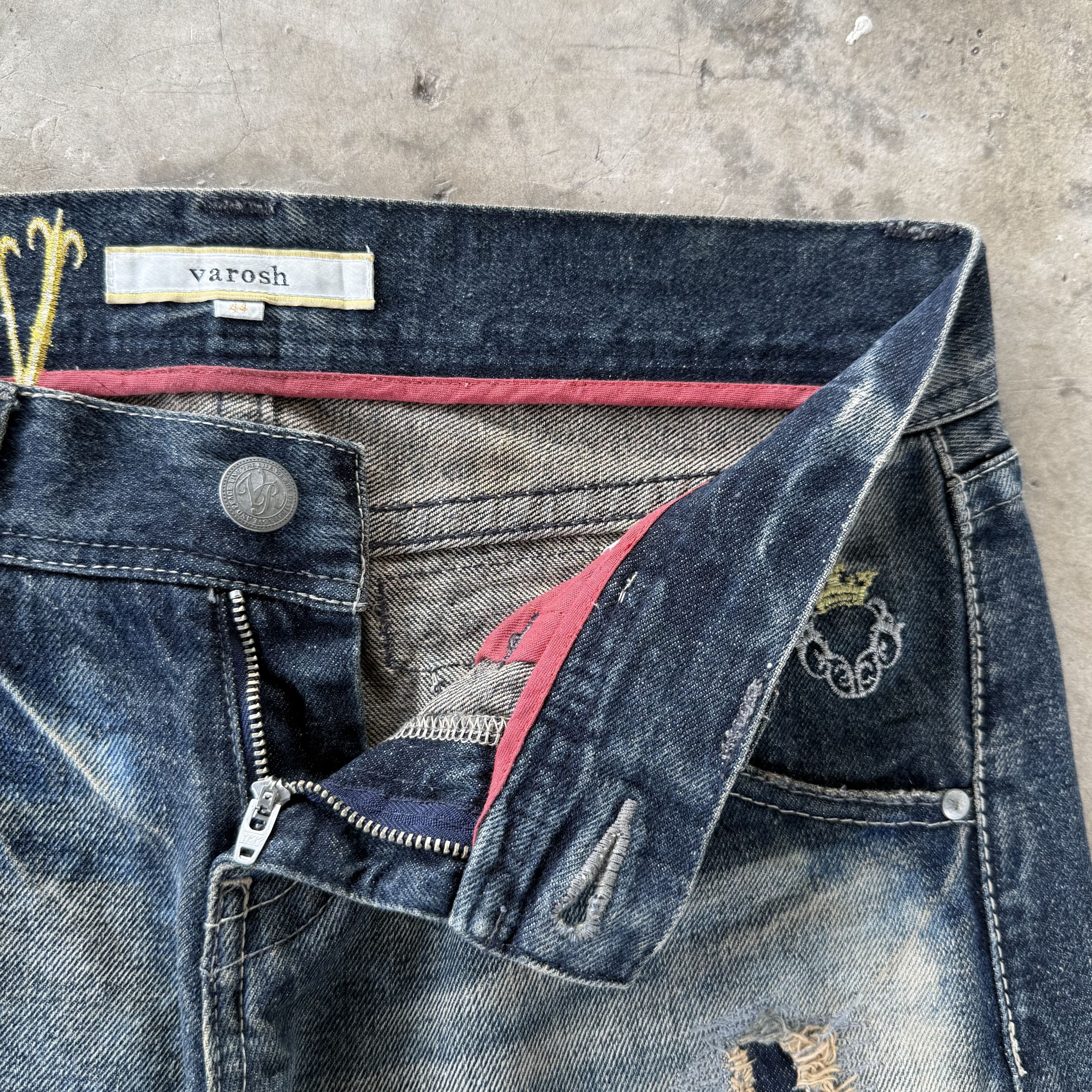 Japanese Brand W32x32.5 Varosh Selvedge Flare Boot cut Rusty Denim Jean Size US 32 / EU 48 - 7 Thumbnail