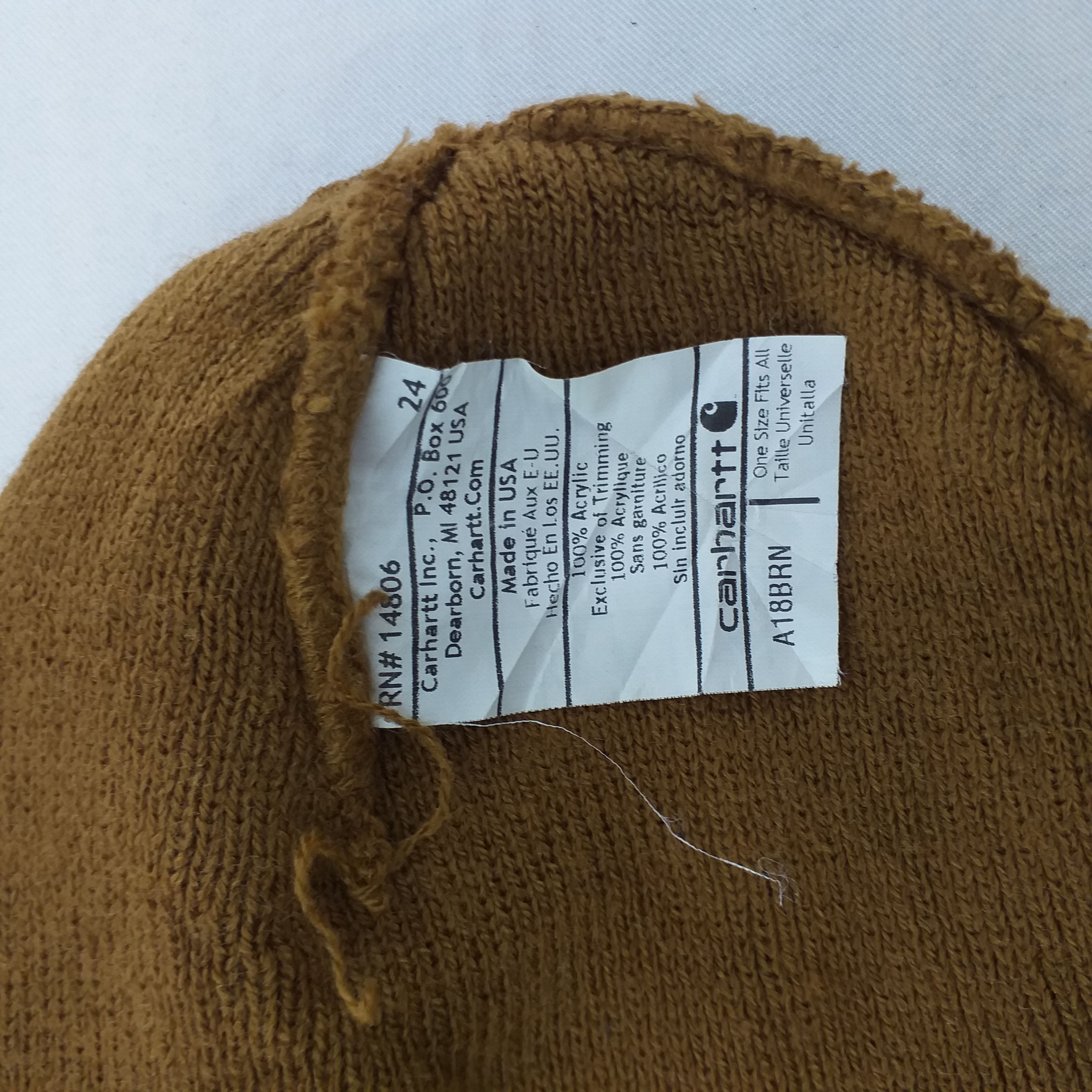 Carhartt Vintage Carhartt Plain Snow Cap Hat Beanie -BN080 Size ONE SIZE - 3 Thumbnail