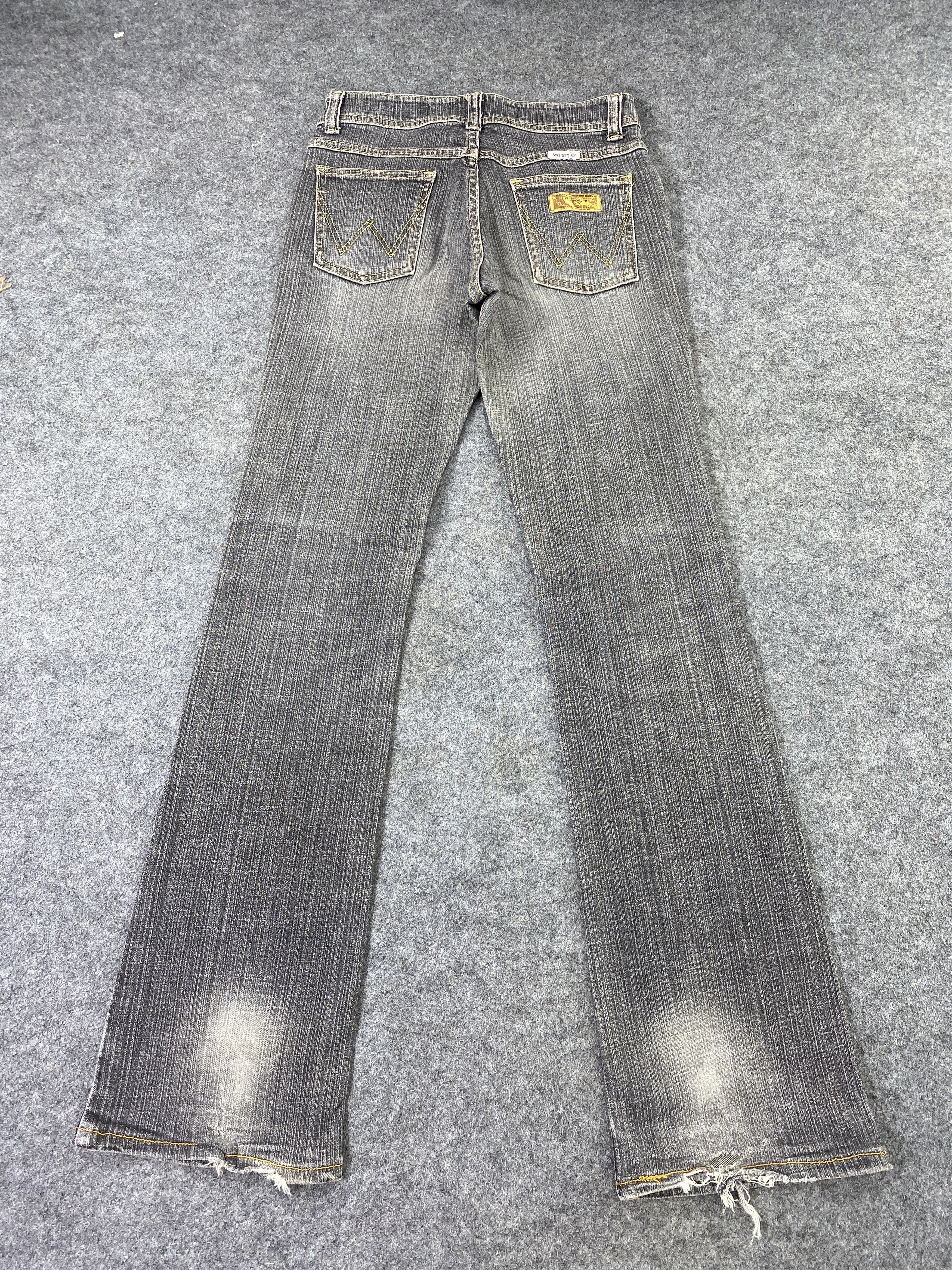 Wrangler Vintage Wrangle Grey Wash Flare Jeans - J985 Size 26" / US 2 / IT 38 - 4 Thumbnail
