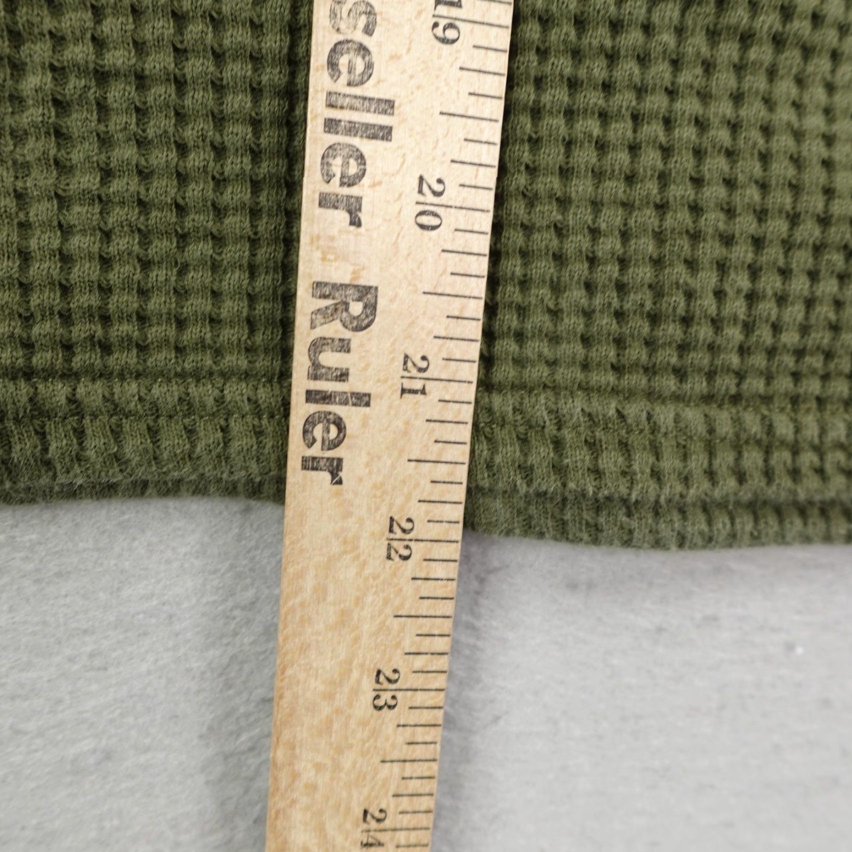 Carhartt VINTAGE Carhartt Hoodie Womens Small Green Knit Pullover Thermal Outdoor Casual Size S / US 4 / IT 40 - 7 Thumbnail