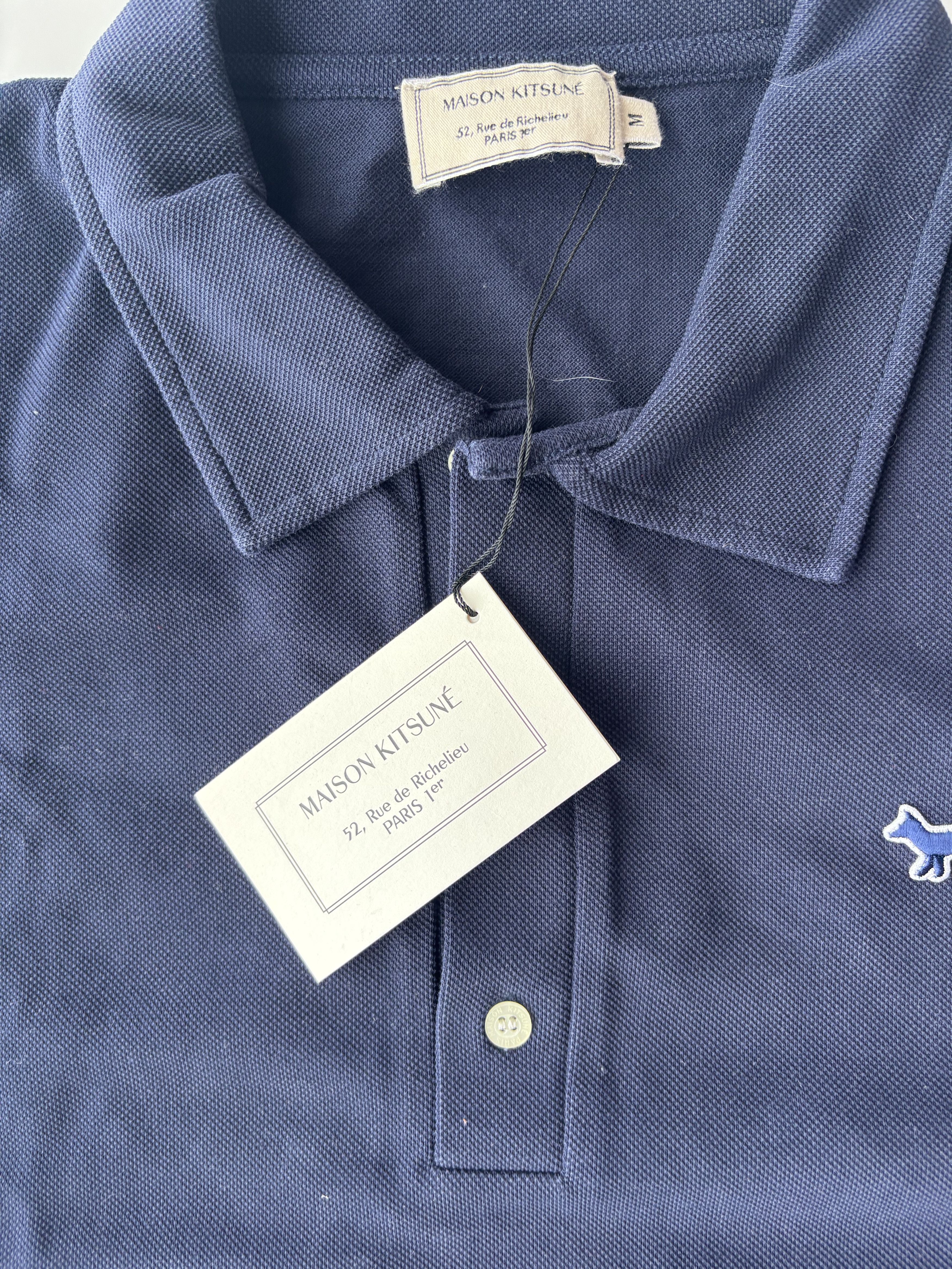 Maison Kitsune Fox Polo Shirt — NWT Size US M / EU 48-50 / 2 - 1 Thumbnail