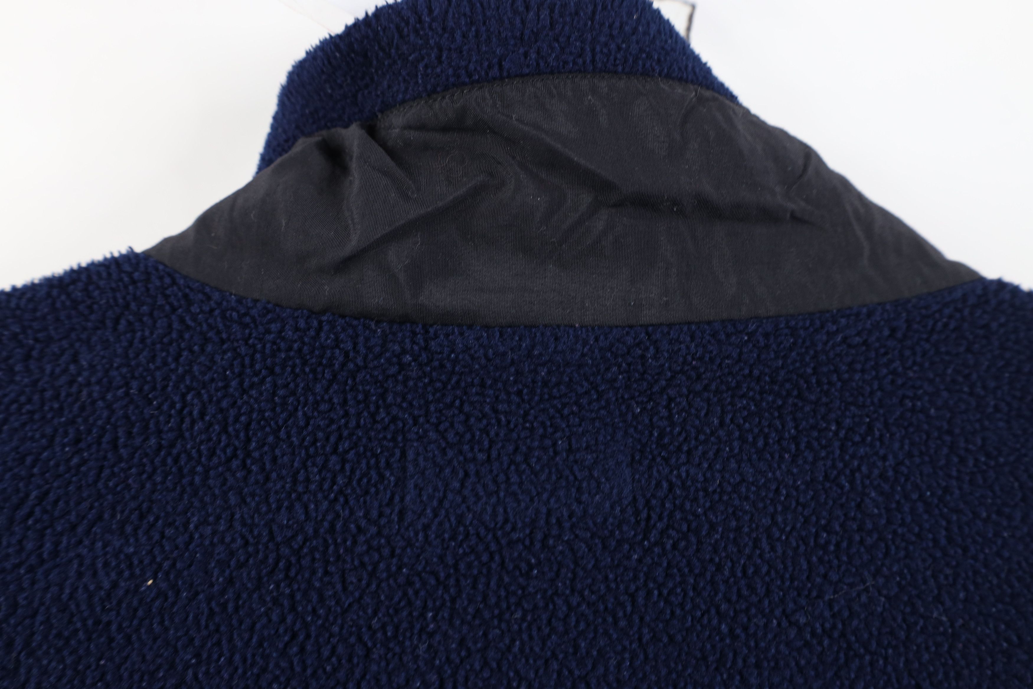 Lands' End Vintage 90s Lands End Blank Full Zip Fleece Jacket Navy Blue Size US XXL / EU 58 / 5 - 13 Thumbnail