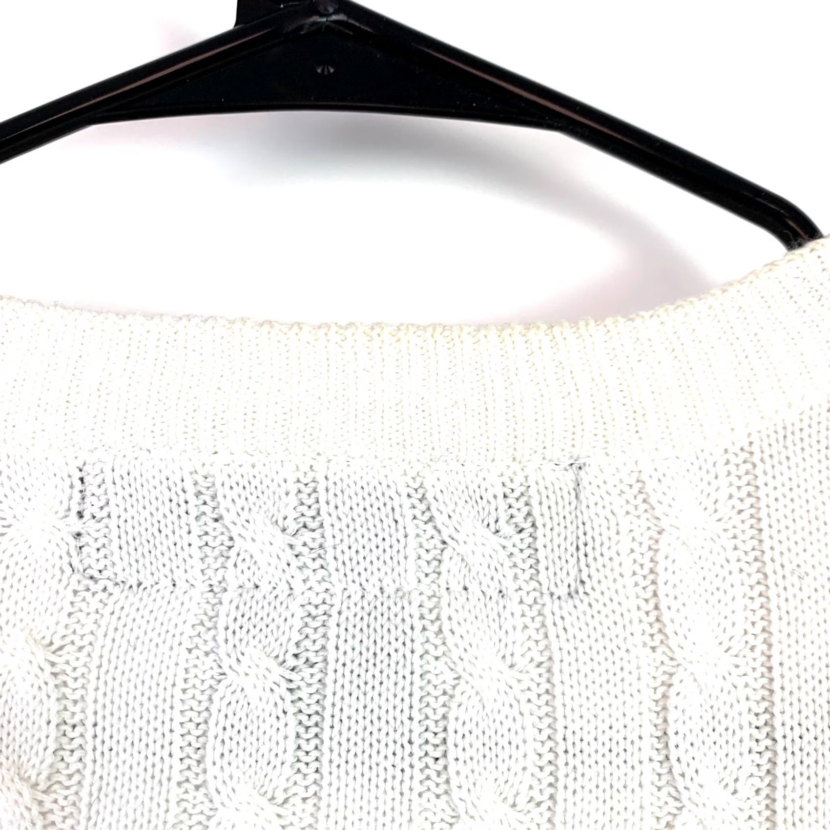 Vintage VINTAGE Boast Cable-Knit White V-Neck Mens Vest XS Sweater Sleeveless Knit Cotton 100% Men's Clothing Size US XS / EU 42 / 0 - 7 Thumbnail