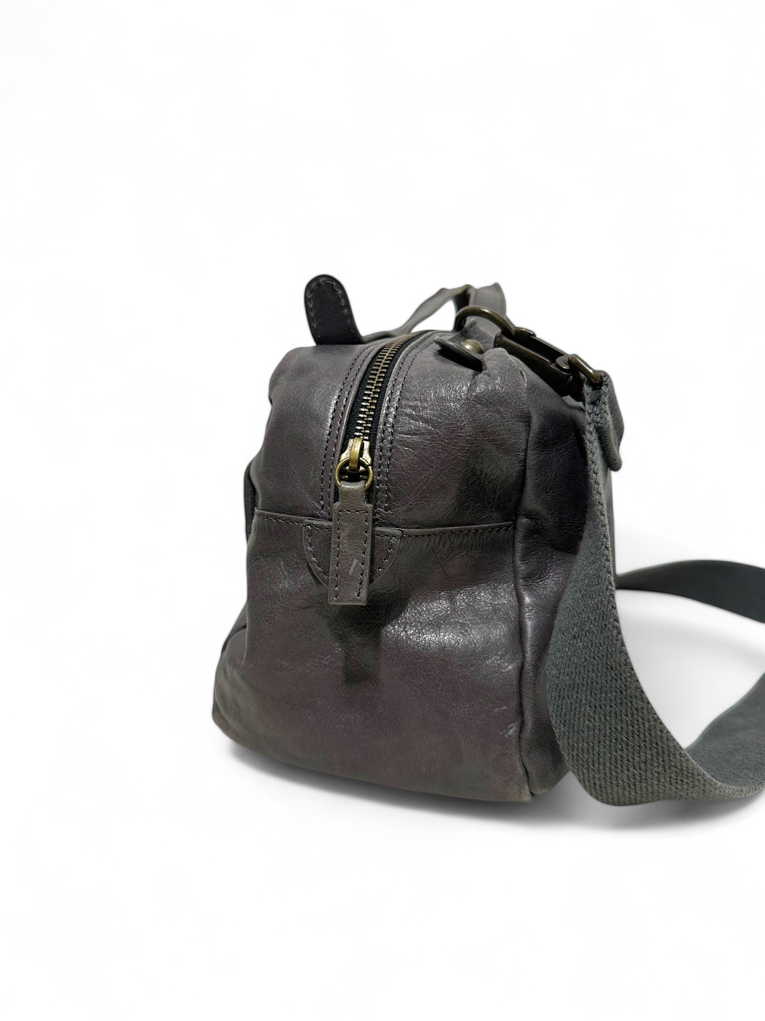 Leather Mid Size Gray Leather Cross Body Avant Garde Bag Size ONE SIZE - 4 Thumbnail