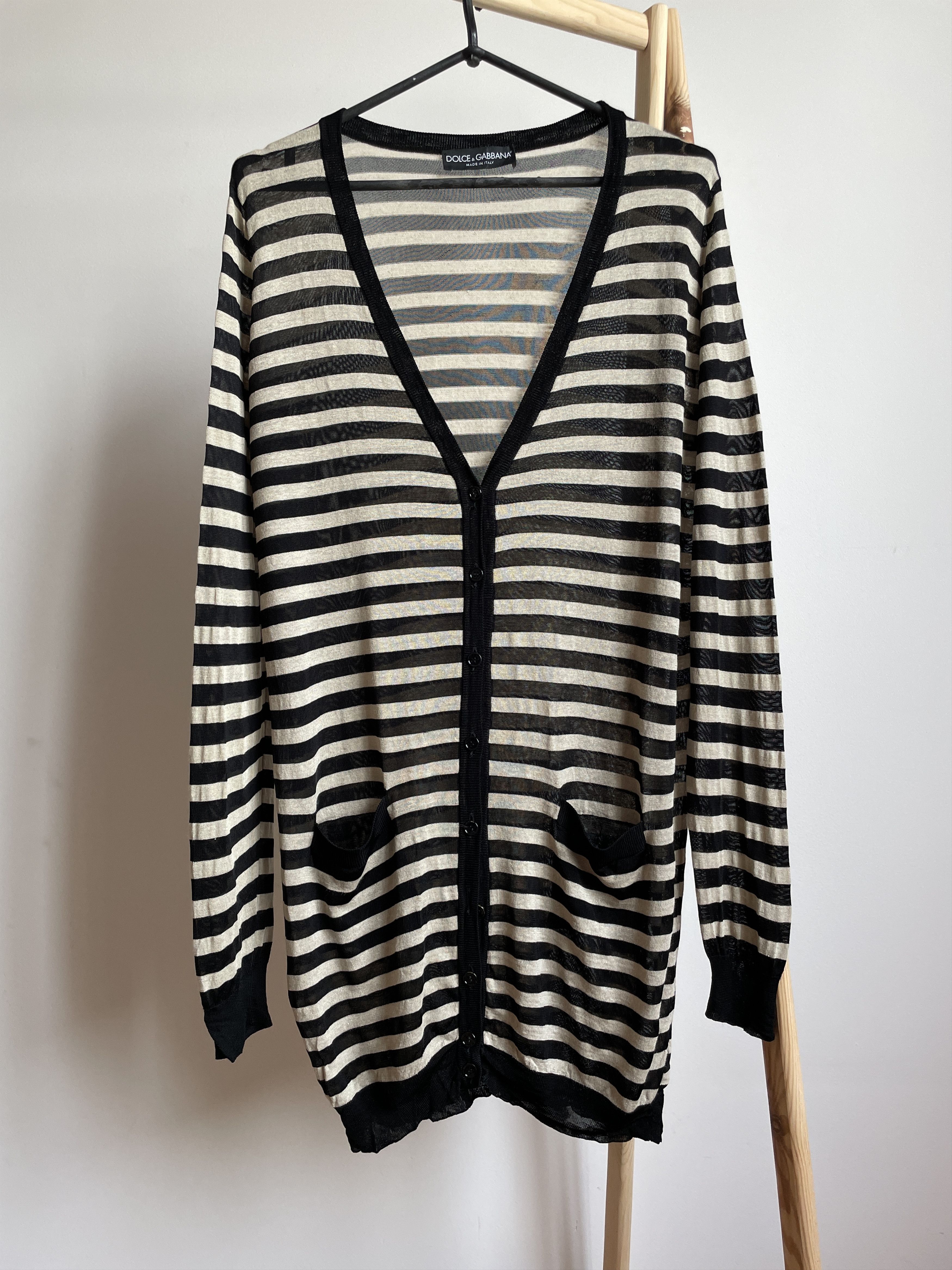 Dolce & Gabbana Dolce & Gabbana Womens Striped Cardigan Size IT 44 Size M / US 6-8 / IT 42-44 - 1 Thumbnail