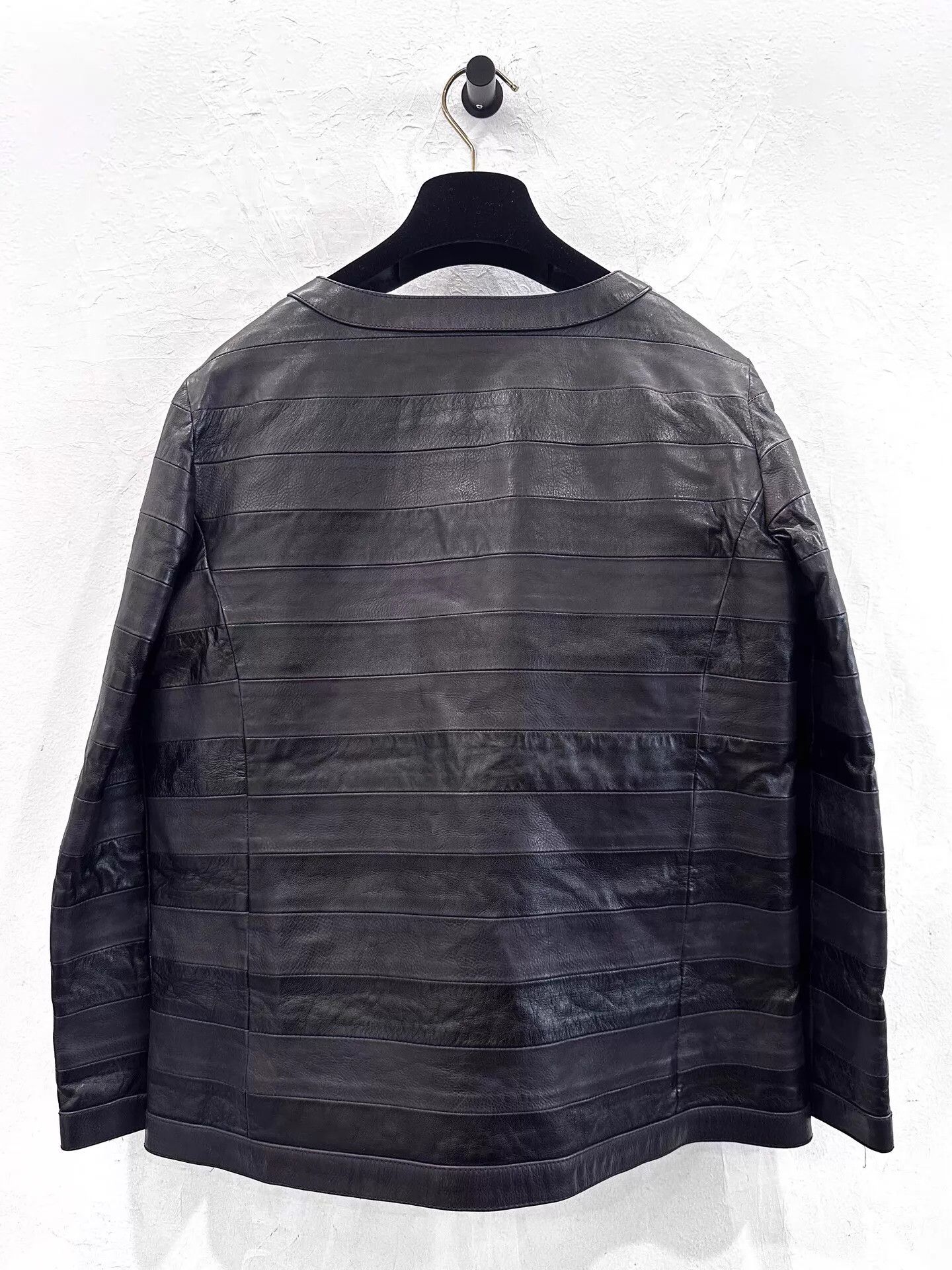 Chanel Chanel Women's Black Lambskin Jacket Silver Anchor Logo 34 Size XS / US 0-2 / IT 36-38 - 3 Thumbnail