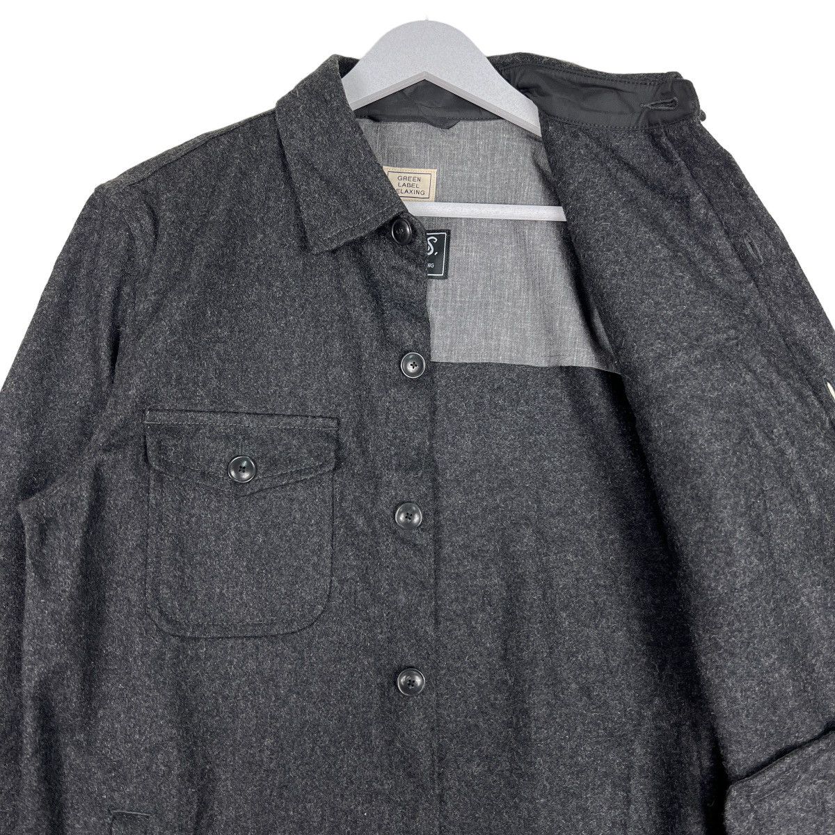 United Arrows 🔥 BALLI S GREEN LABEL RELAXING WOOL CPO JACKET Size US L / EU 52-54 / 3 - 10 Thumbnail