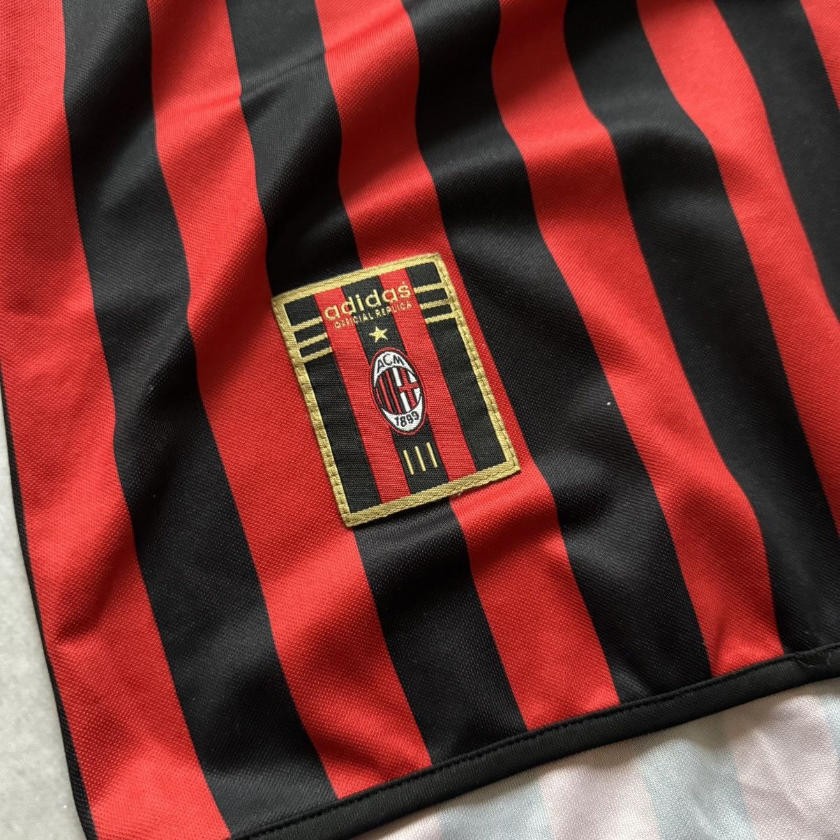 Vintage Retro Replica Adidas Milan 1999-00 Red Home Shirt Jersey Tee Size US XL / EU 56 / 4 - 6 Thumbnail